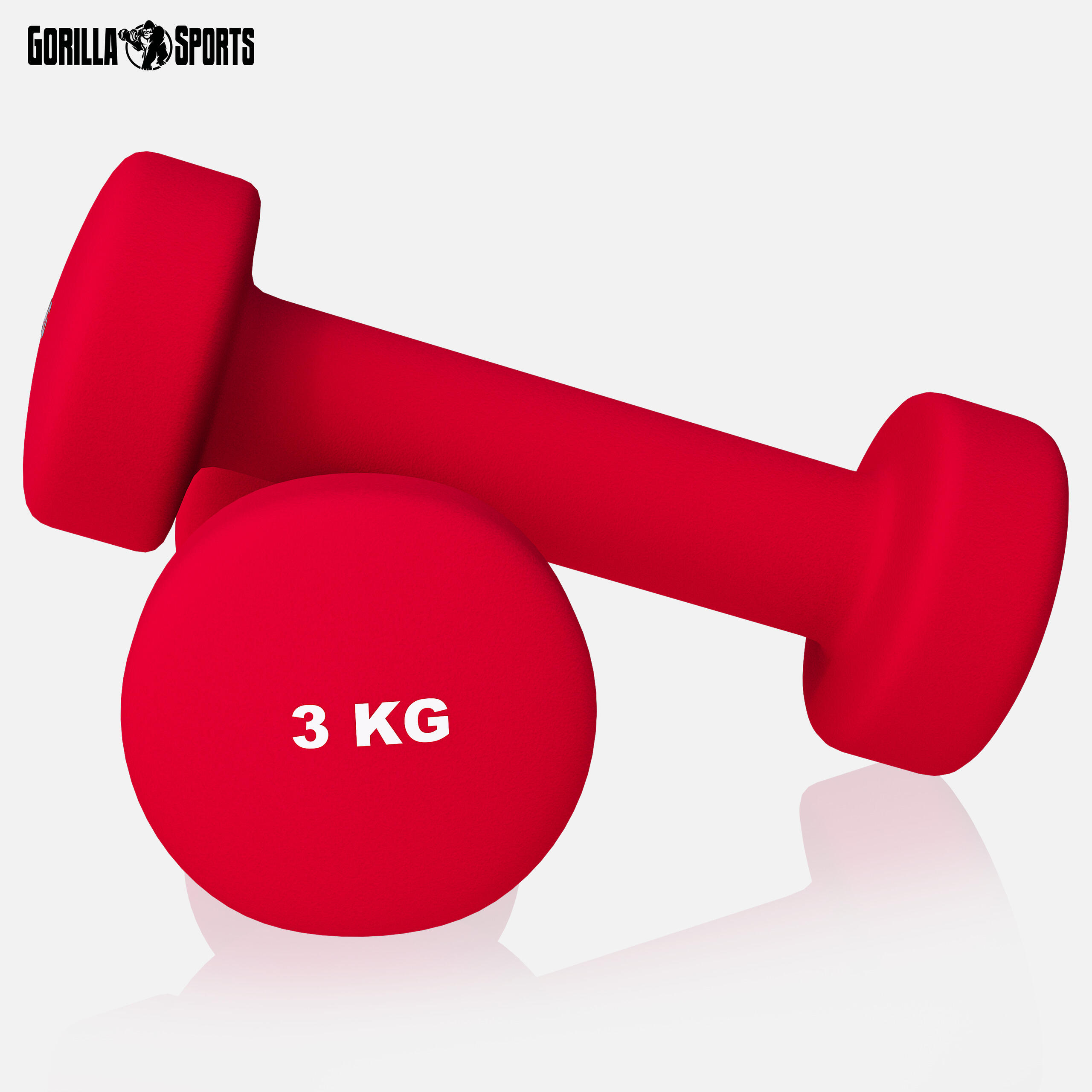 Haltères en néoprène |Au choix de 1KG- 10KG  | 2 x 3 KG 4/7