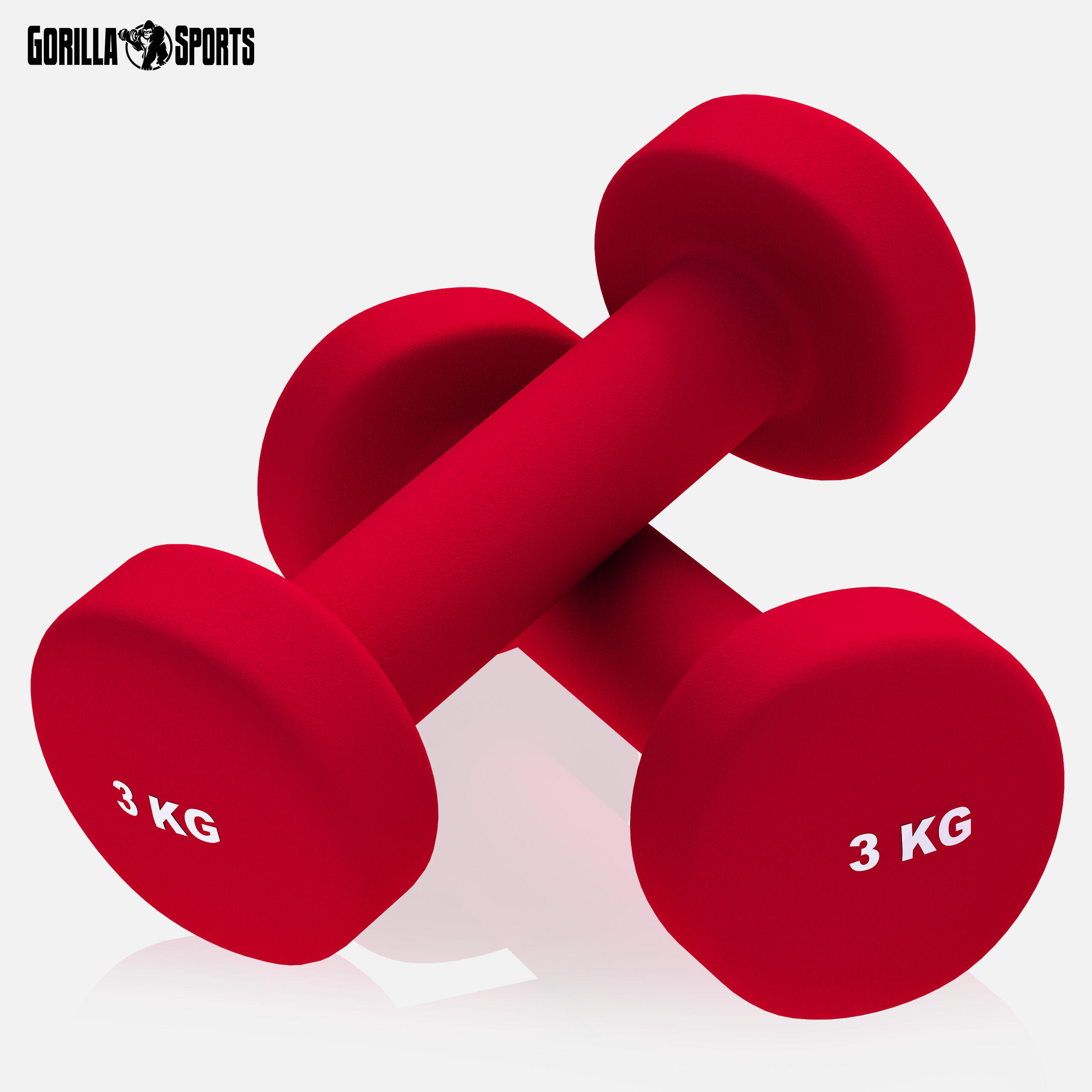 Haltères en néoprène |Au choix de 1KG- 10KG  | 2 x 3 KG 6/7