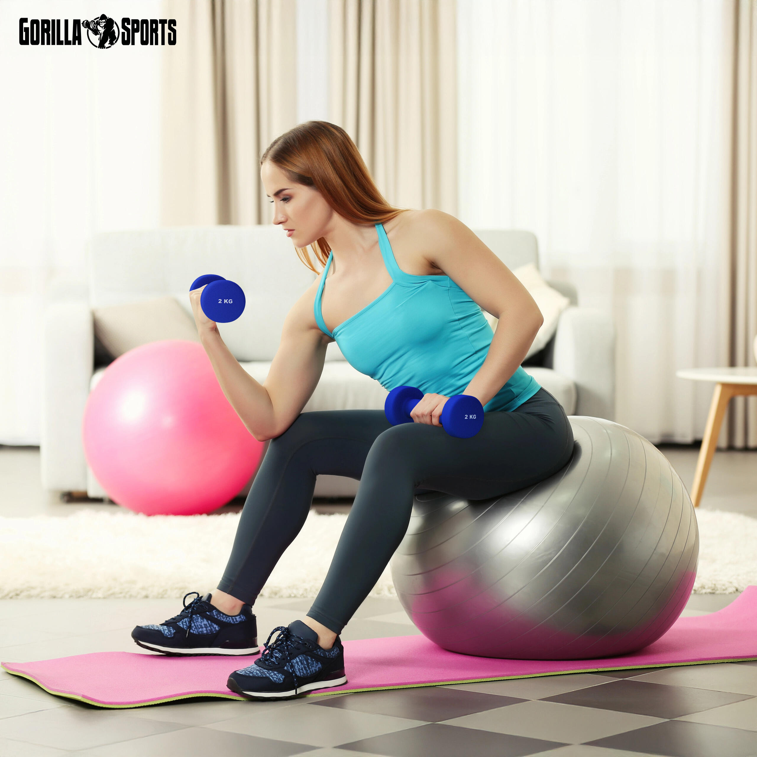 PAIRE D'HALTÈRE VINYLE | FITNESS ET MUSCULATION | AU CHOIX DE 1KG À 10KG 3/7