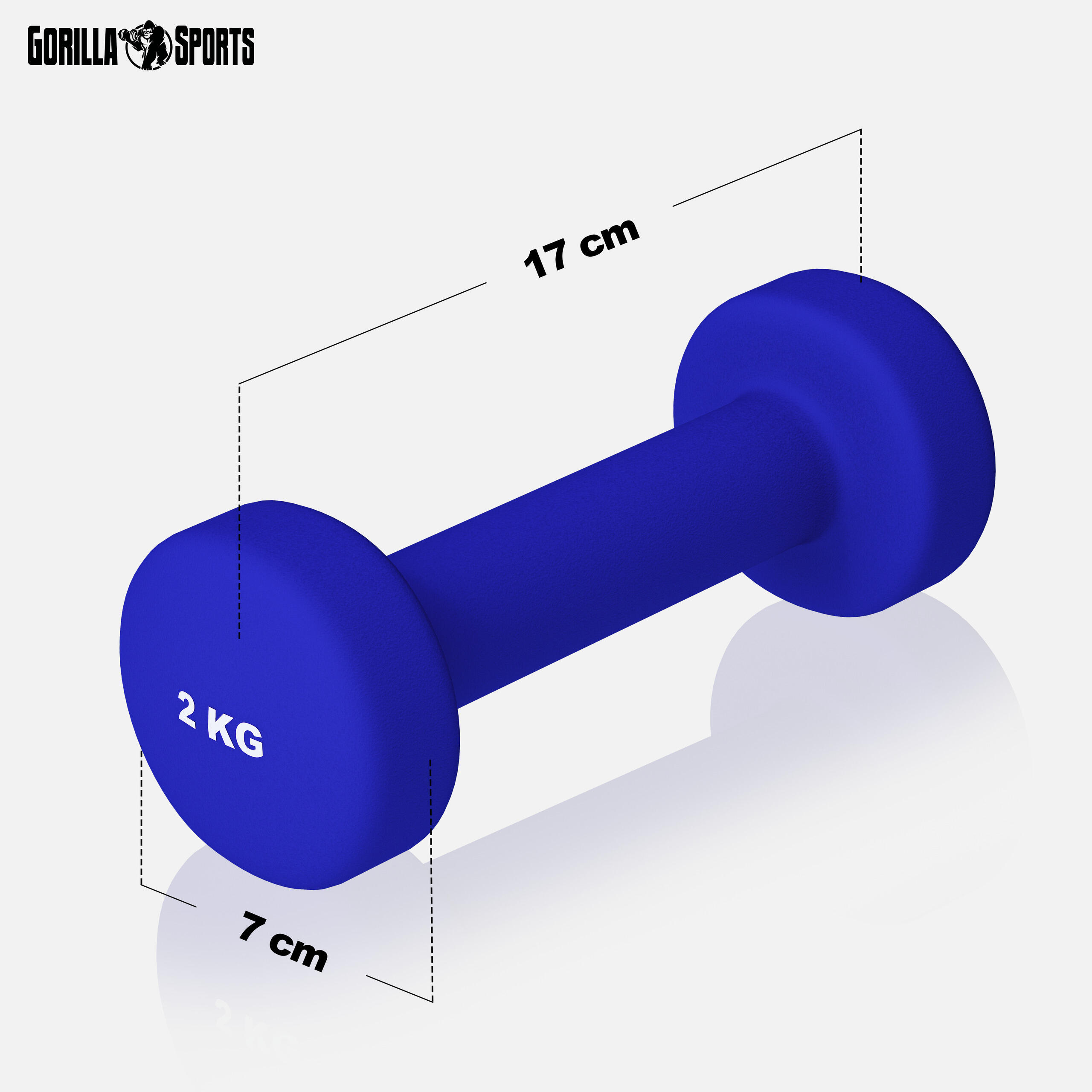 PAIRE D'HALTÈRE VINYLE | FITNESS ET MUSCULATION | AU CHOIX DE 1KG À 10KG 2/7