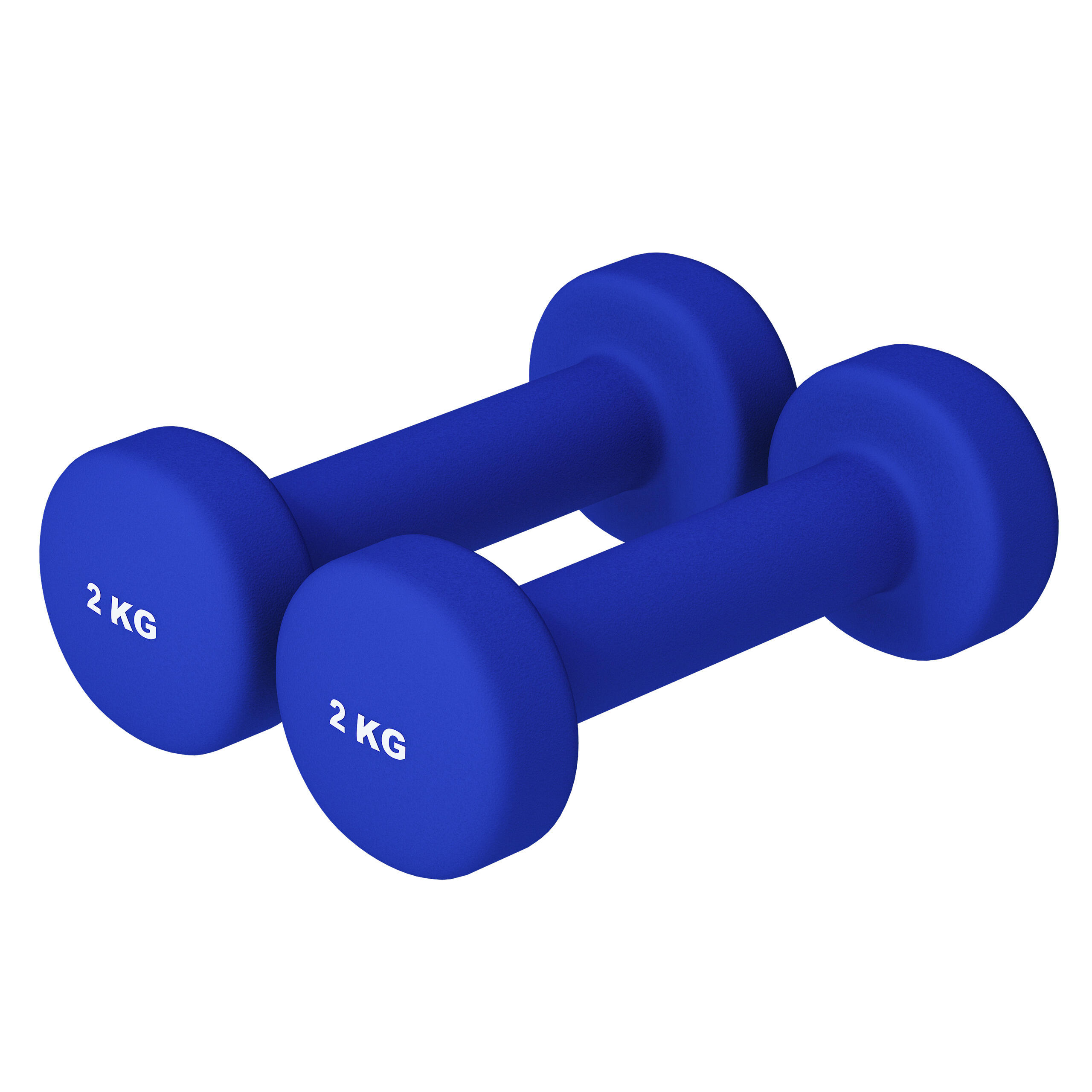 Gorilla Sports - Paire D'Haltère Vinyle | Fitness Et Musculation | Au Choix De 1kg À 10kg - Haltère - Bleu - 4 Kg - Decathlon