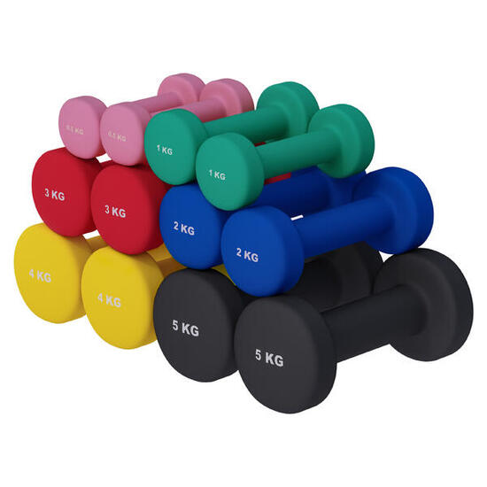 Hantelset - Neopren, 2er Set, Kurzhanteln, Hanteln, Gymnastikhanteln, Dumbbells