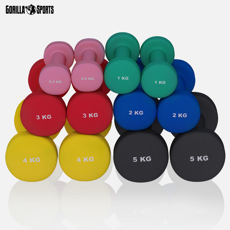 Gantere Aerobbic 0,5-5Kg