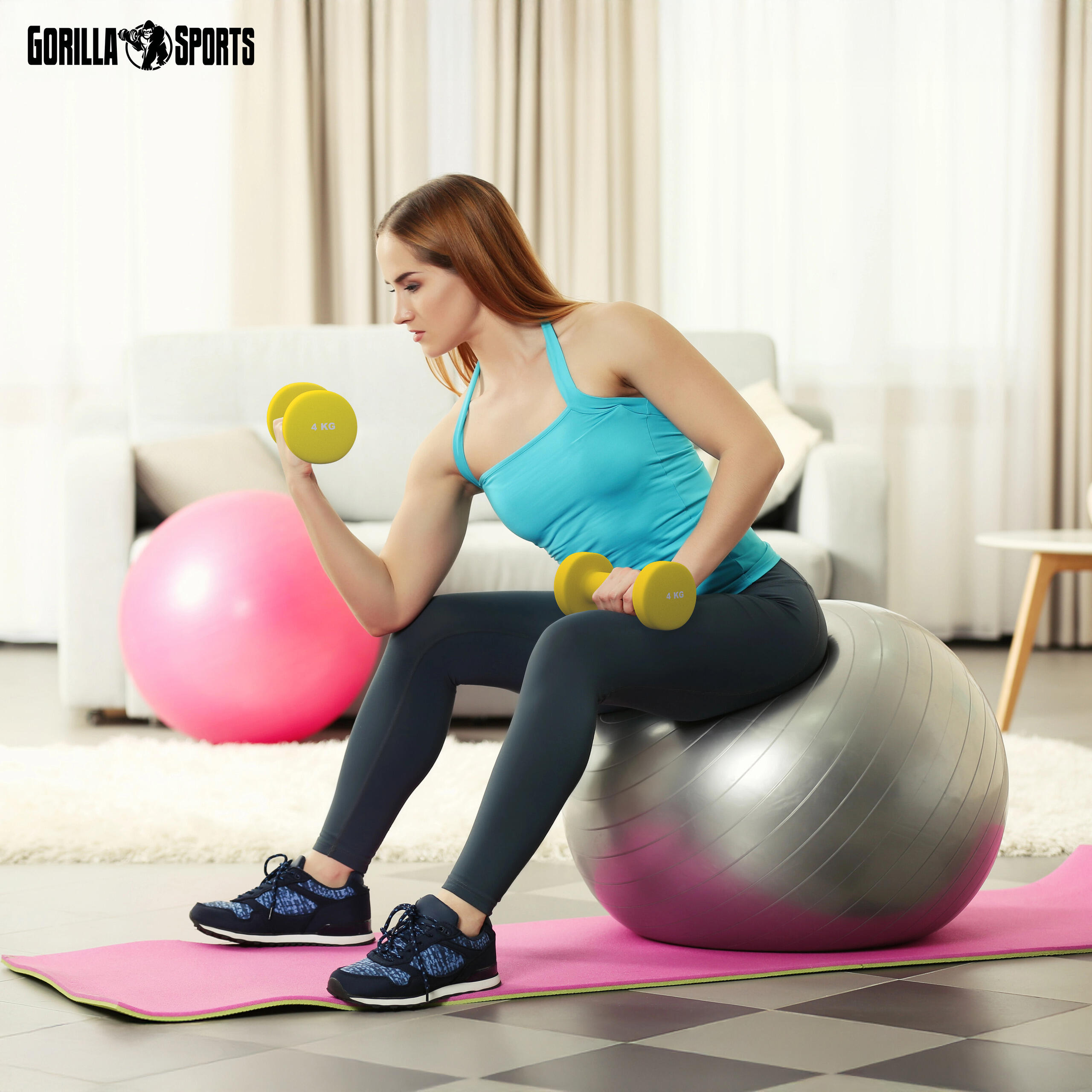 PAIRE D'HALTÈRE VINYLE | FITNESS ET MUSCULATION | AU CHOIX DE 1KG À 10KG 3/7
