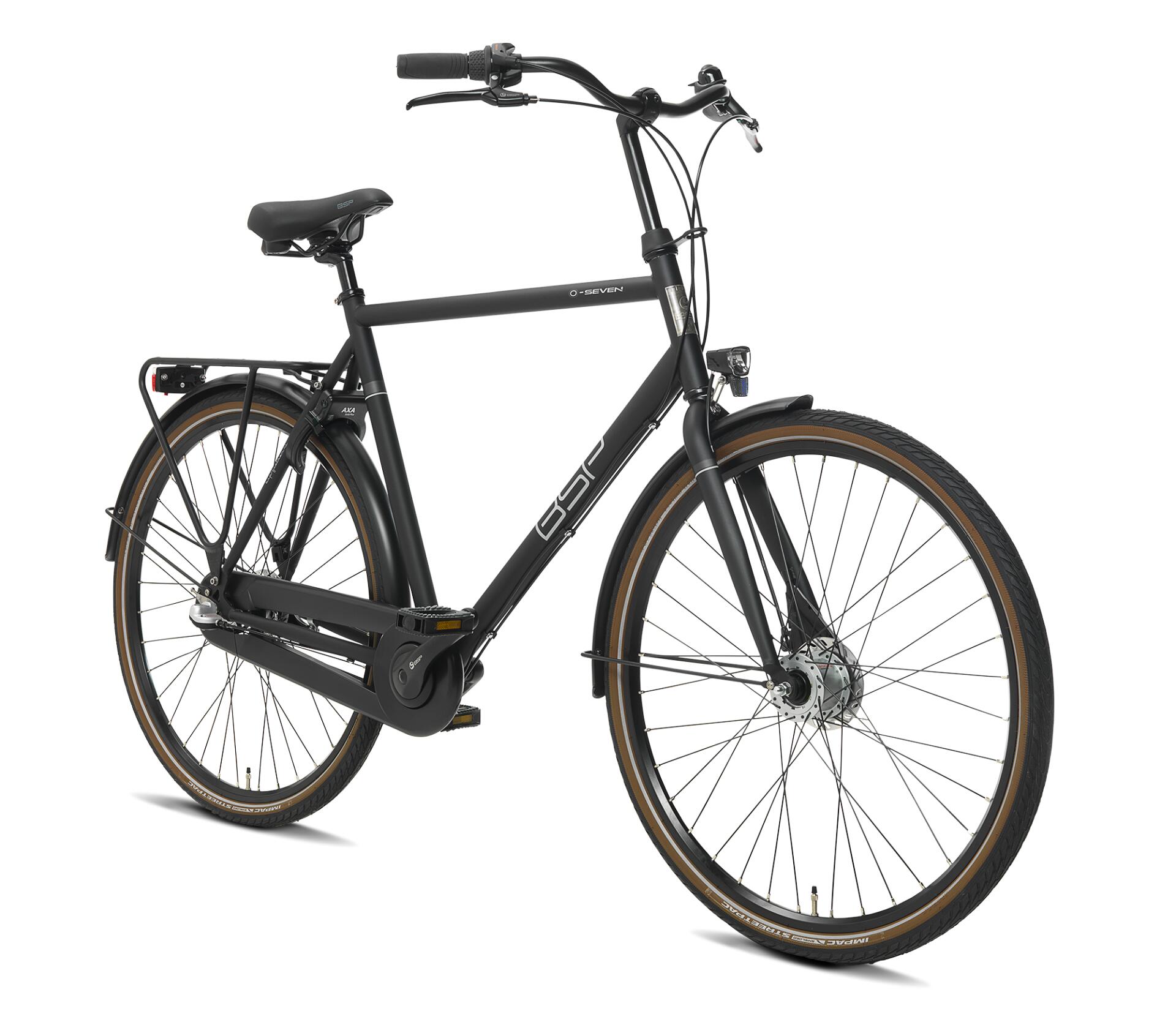 BSP O-Seven N7 - Stadsfiets Heren - 56 cm - Onyx Black Matt 2/3