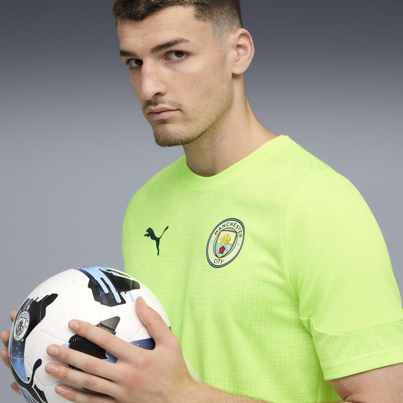Tricou bărbați mânecă scurtă, slim Manchester City, negru PUMA