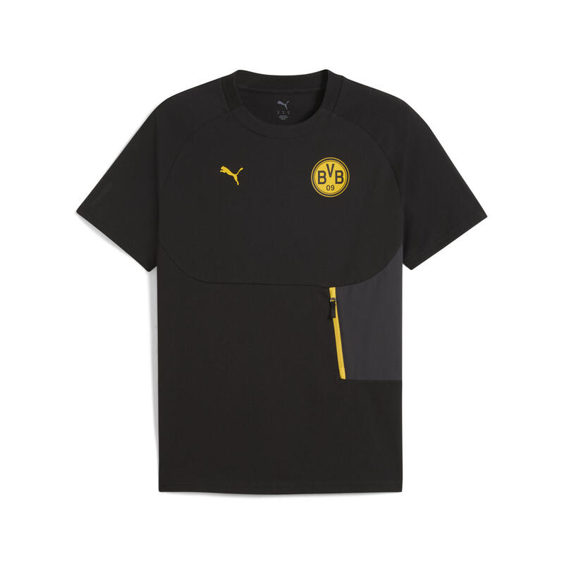 Tricou fotbal bărbați buzunar, logo club Pumatech gri PUMA