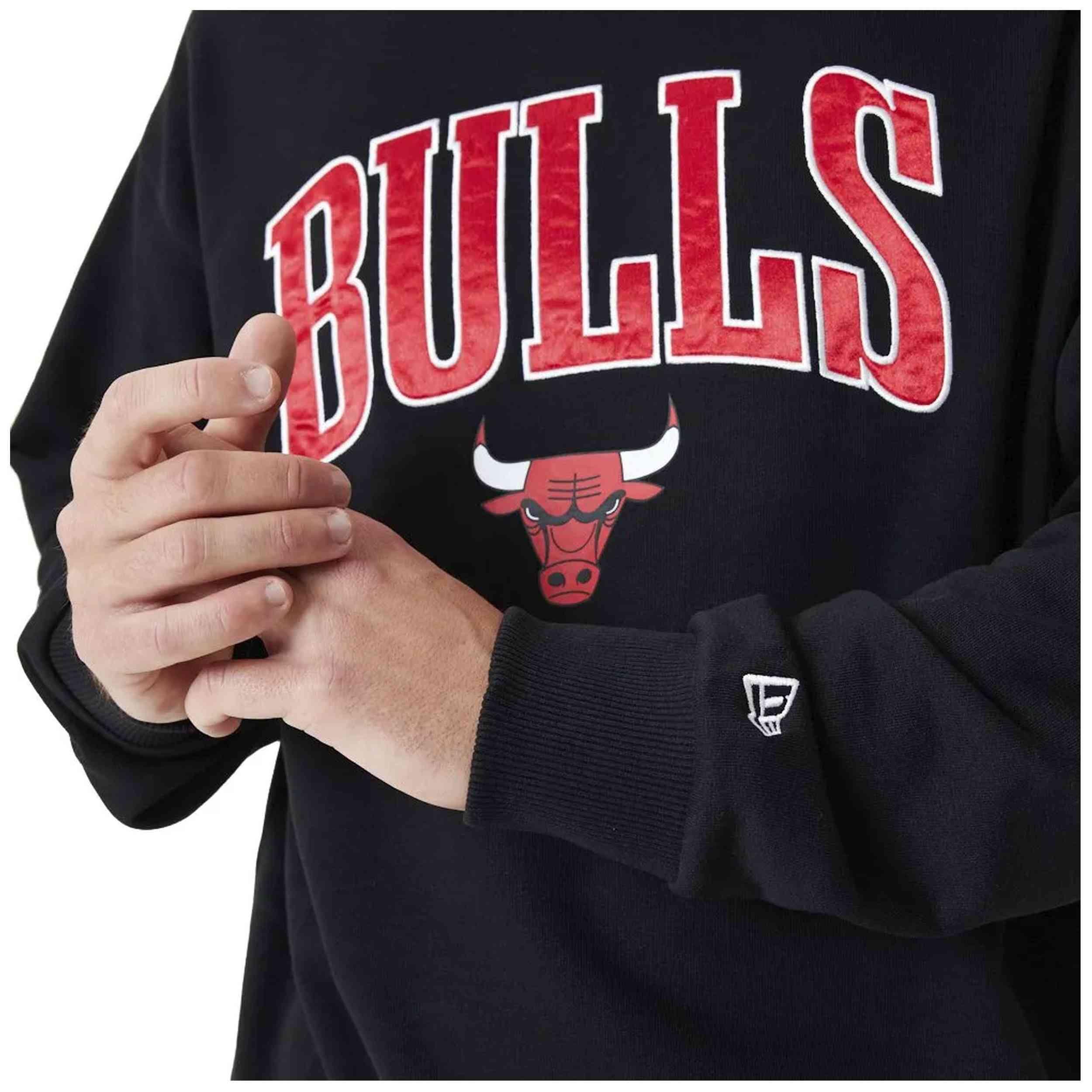 Sweat à capuche New era modèle Chicago Bulls NBA pour homme 3/5