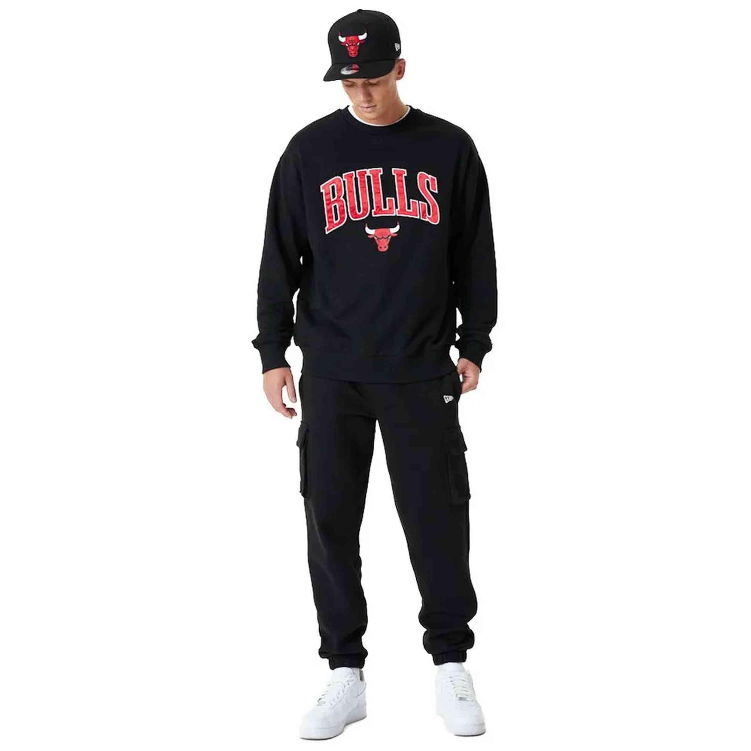 Sweat à capuche New era modèle Chicago Bulls NBA pour homme 5/5