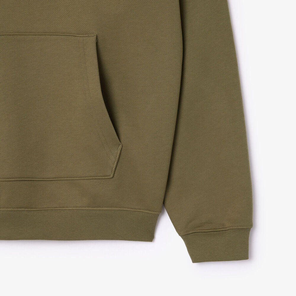 Sudadera Verde Lacoste con Capucha de Corte Holgado 3/5