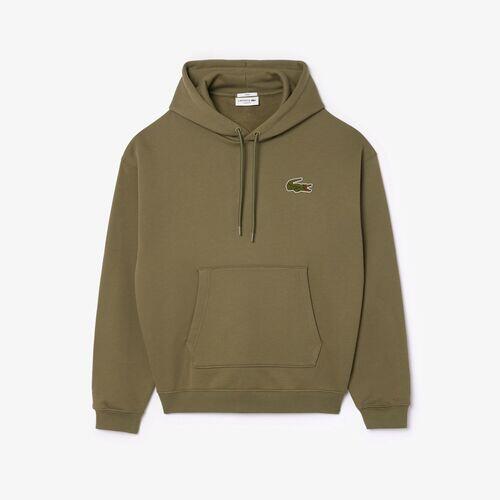 Sudadera Verde Lacoste con Capucha de Corte Holgado 5/5