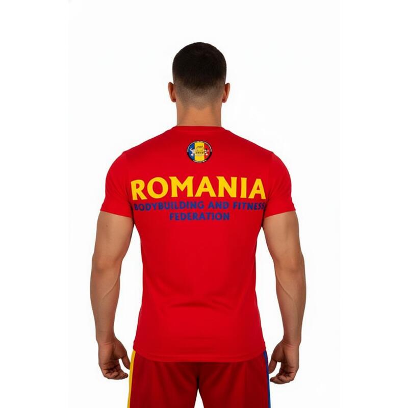 Tricou Bumbac Masculin Oficial FRCF Rosu