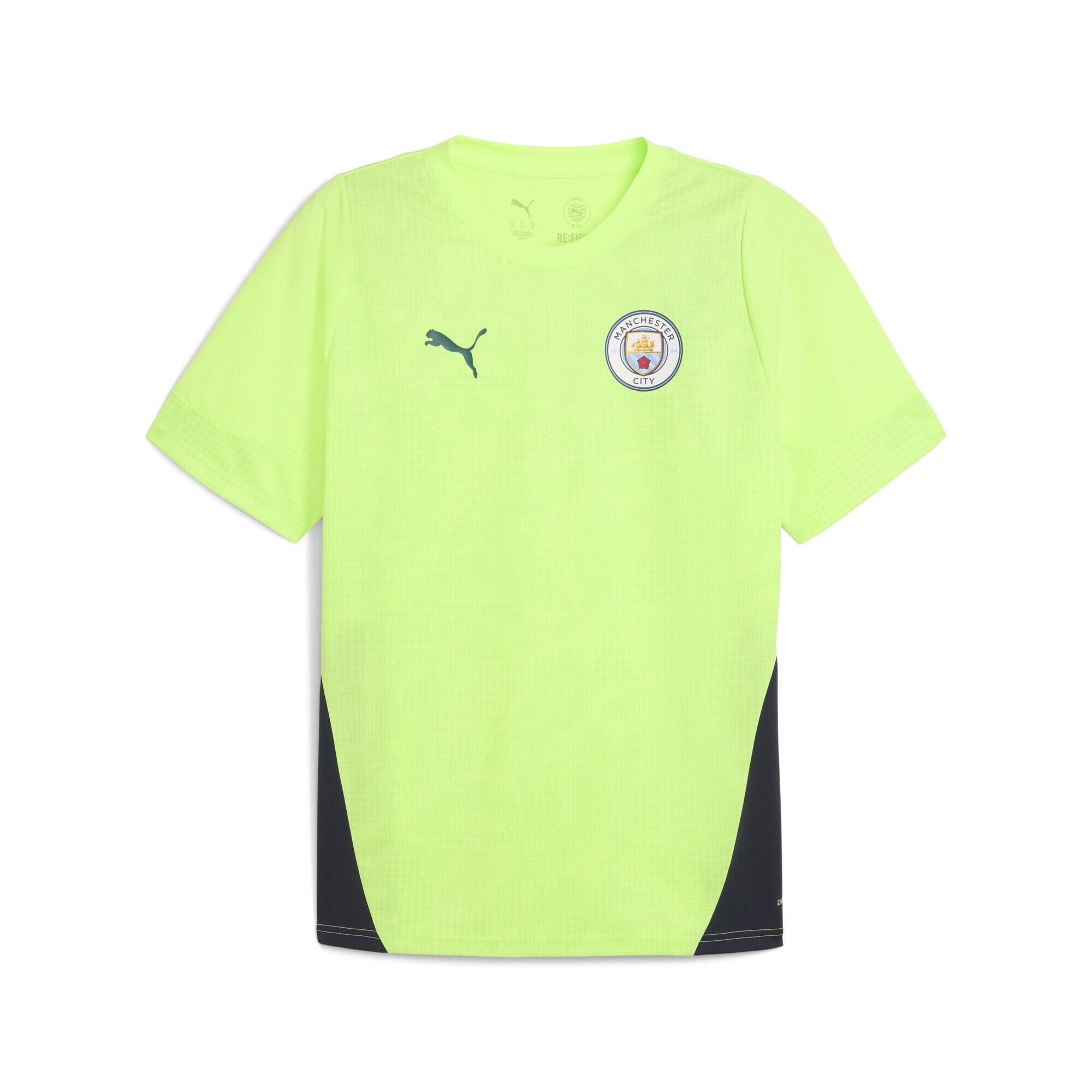 Tricou bărbați mânecă scurtă, slim Manchester City, negru PUMA