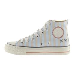 Baskets montantes imprimées à rayures femme Victoria Brillance