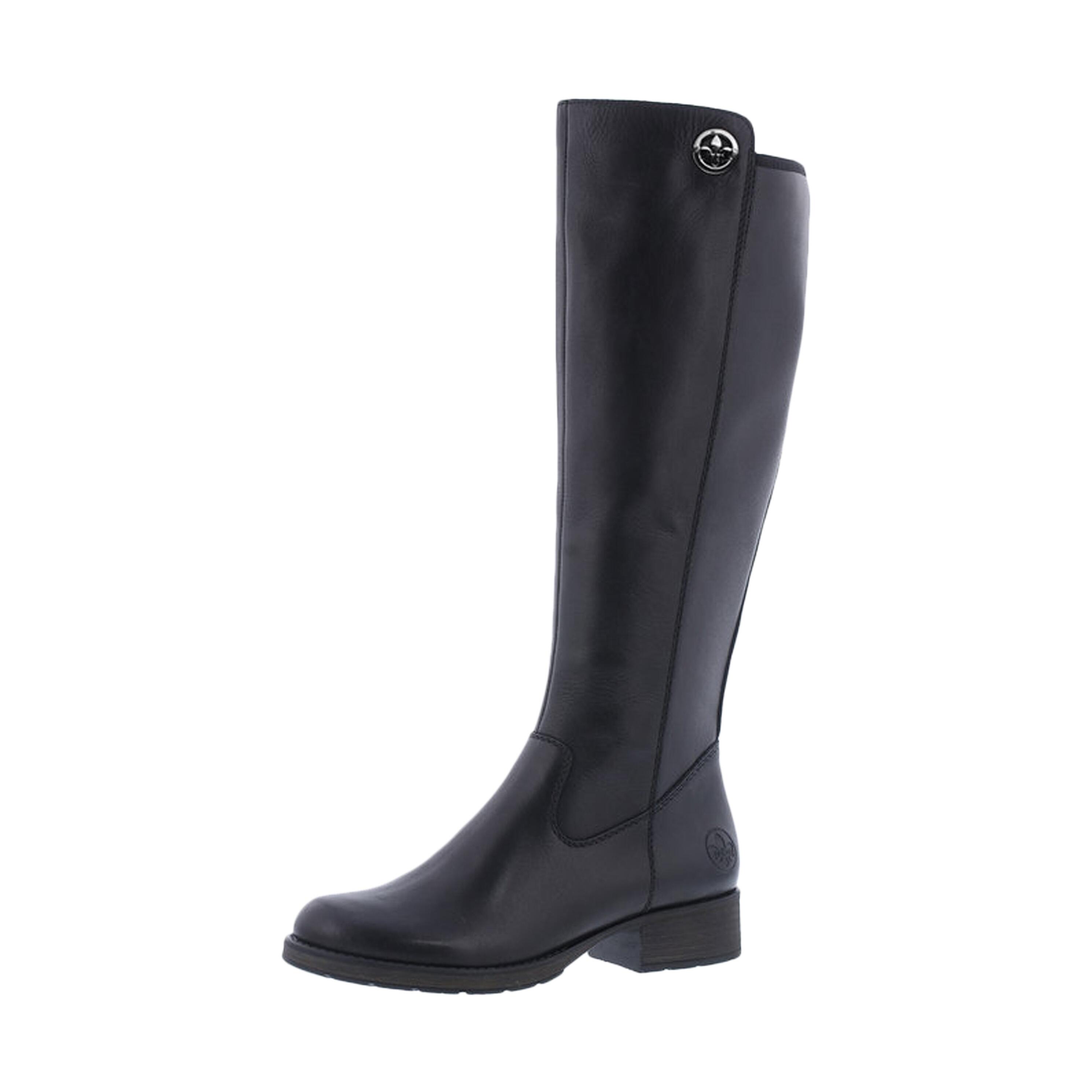 Z9591-01 Womens Knee Hight Zip Leather Knee-high Boots 1/5