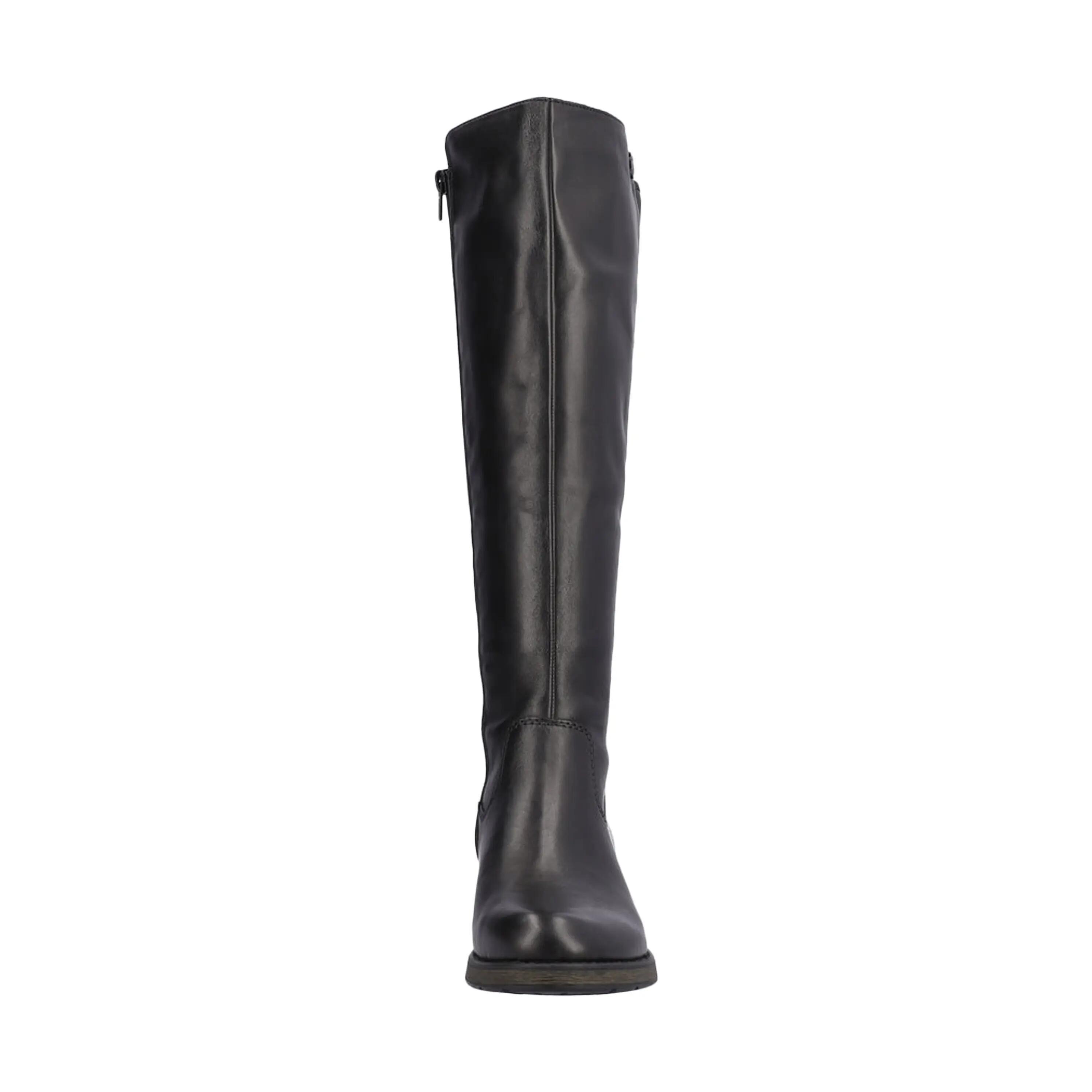 Z9591-01 Womens Knee Hight Zip Leather Knee-high Boots 5/5