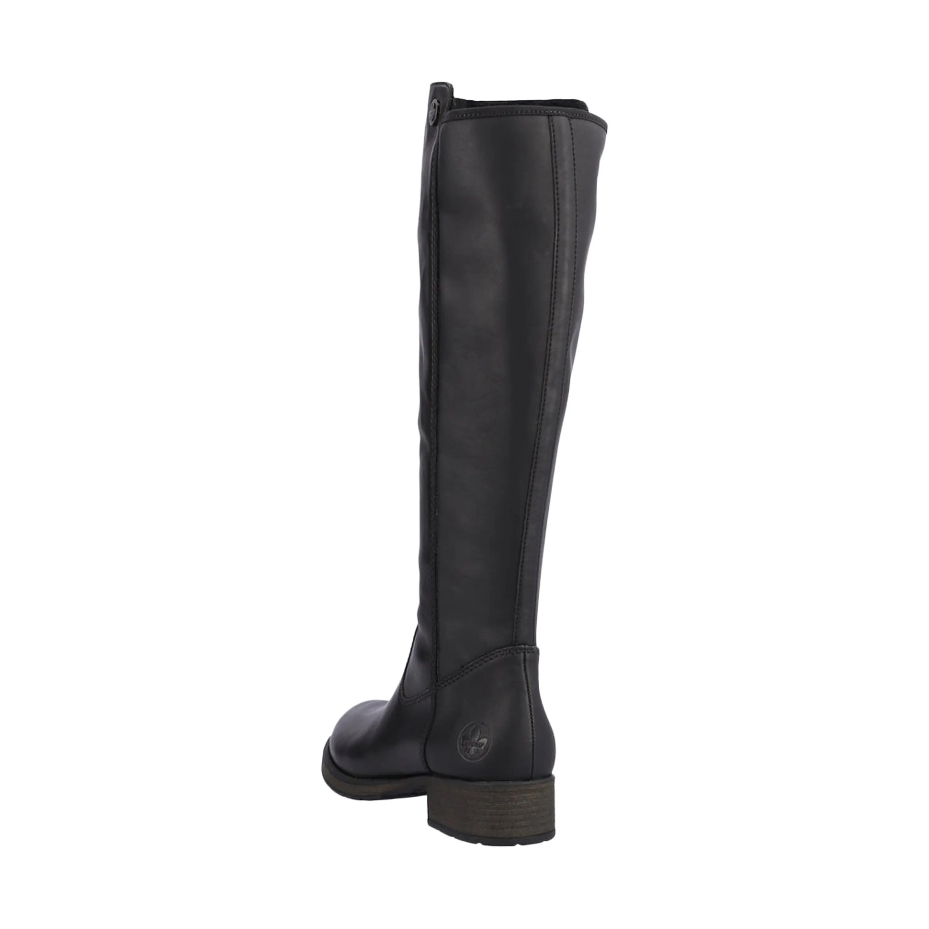 Z9591-01 Womens Knee Hight Zip Leather Knee-high Boots 4/5