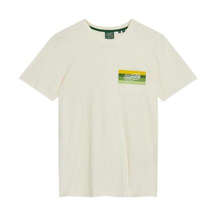 Gestreiftes T-Shirt mit SUPERDRY Cali Logo