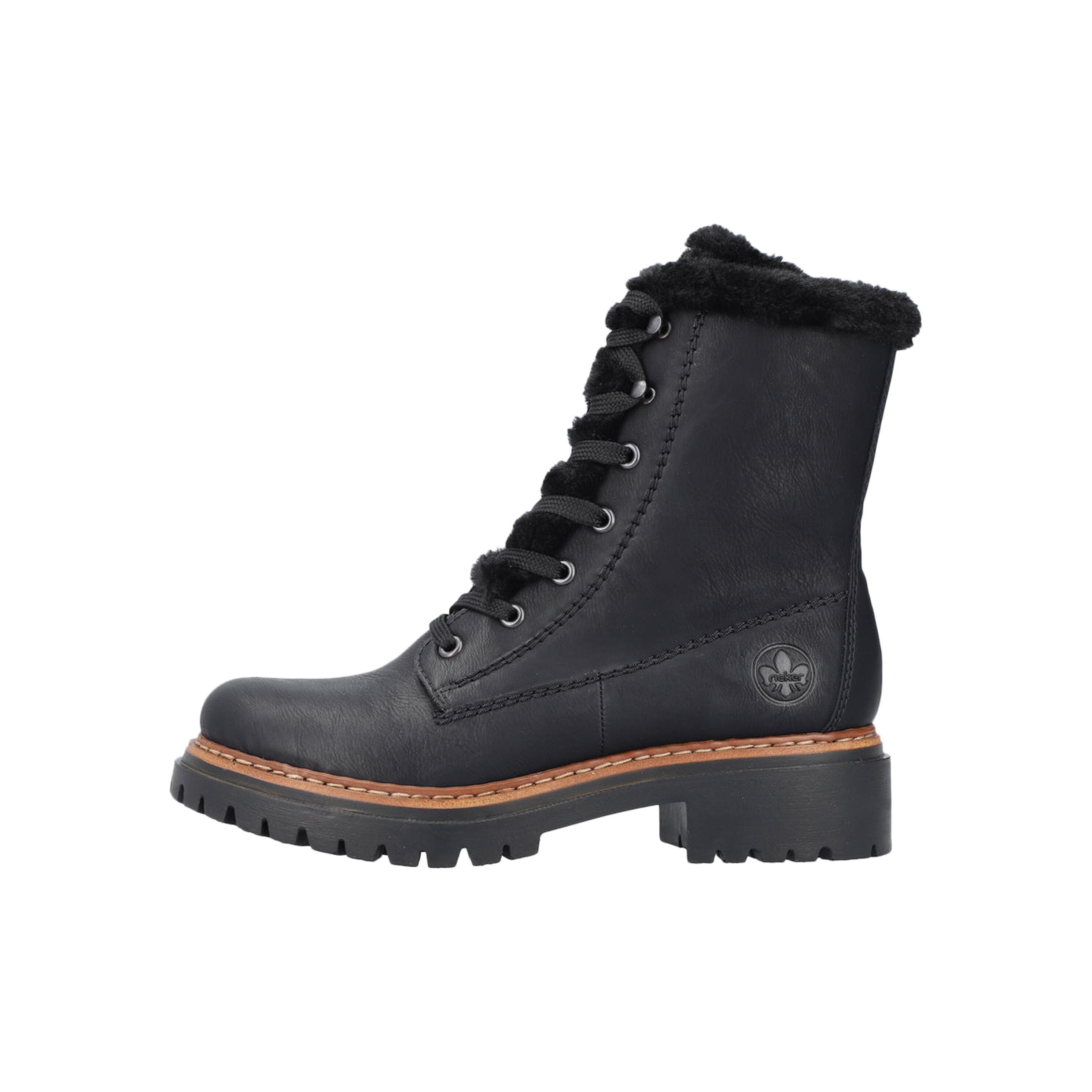 Womens Boots Leisure Lace Up 72625-00 1/5