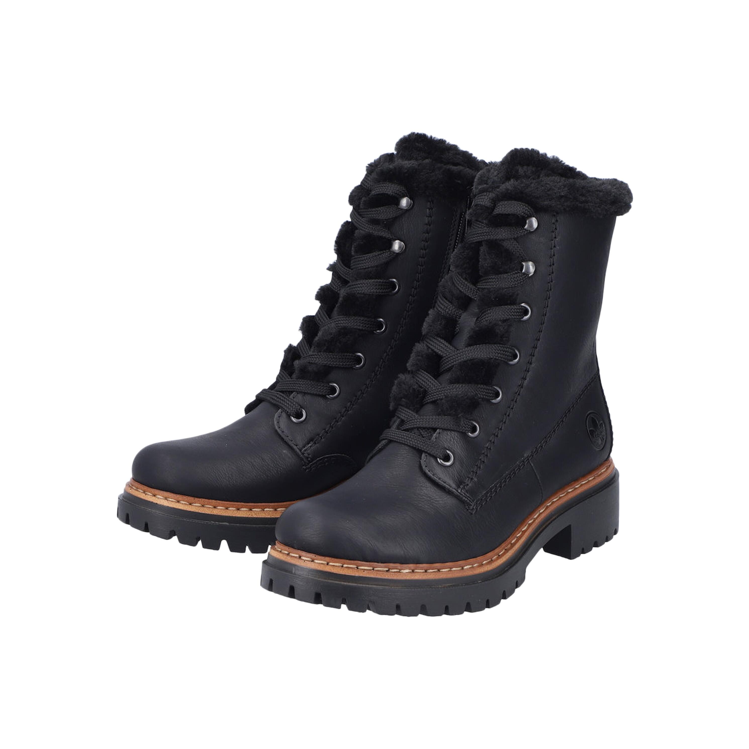 Womens Boots Leisure Lace Up 72625-00 3/5