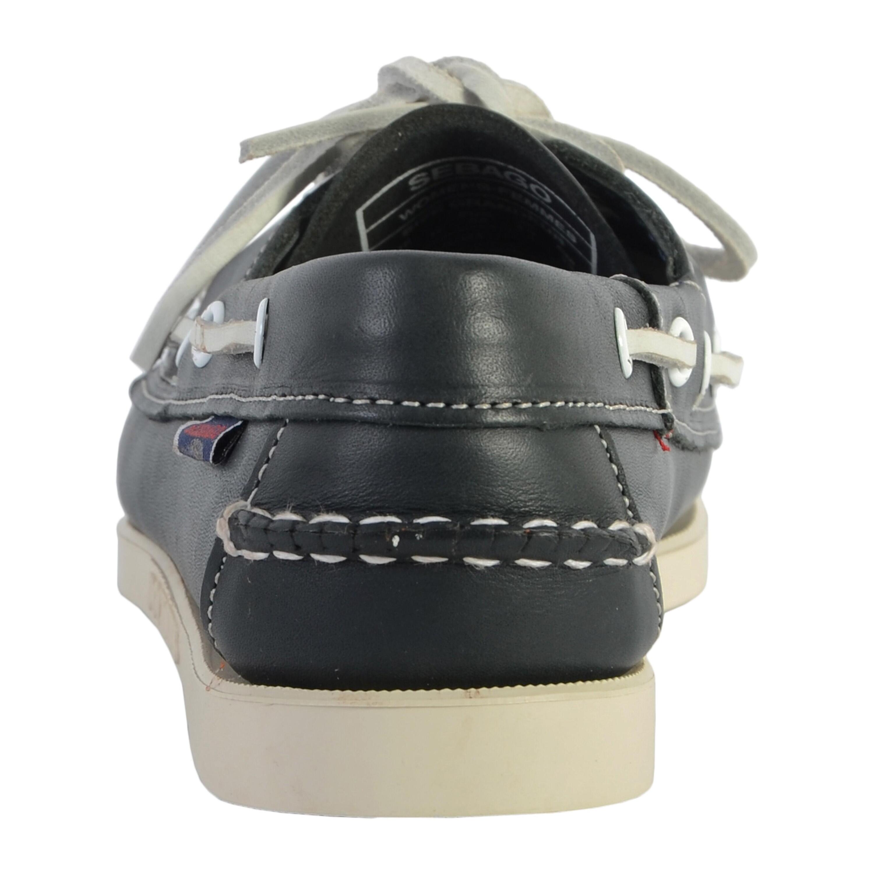 Docksides chaussures bateau femme cuir bleu nite 3/6