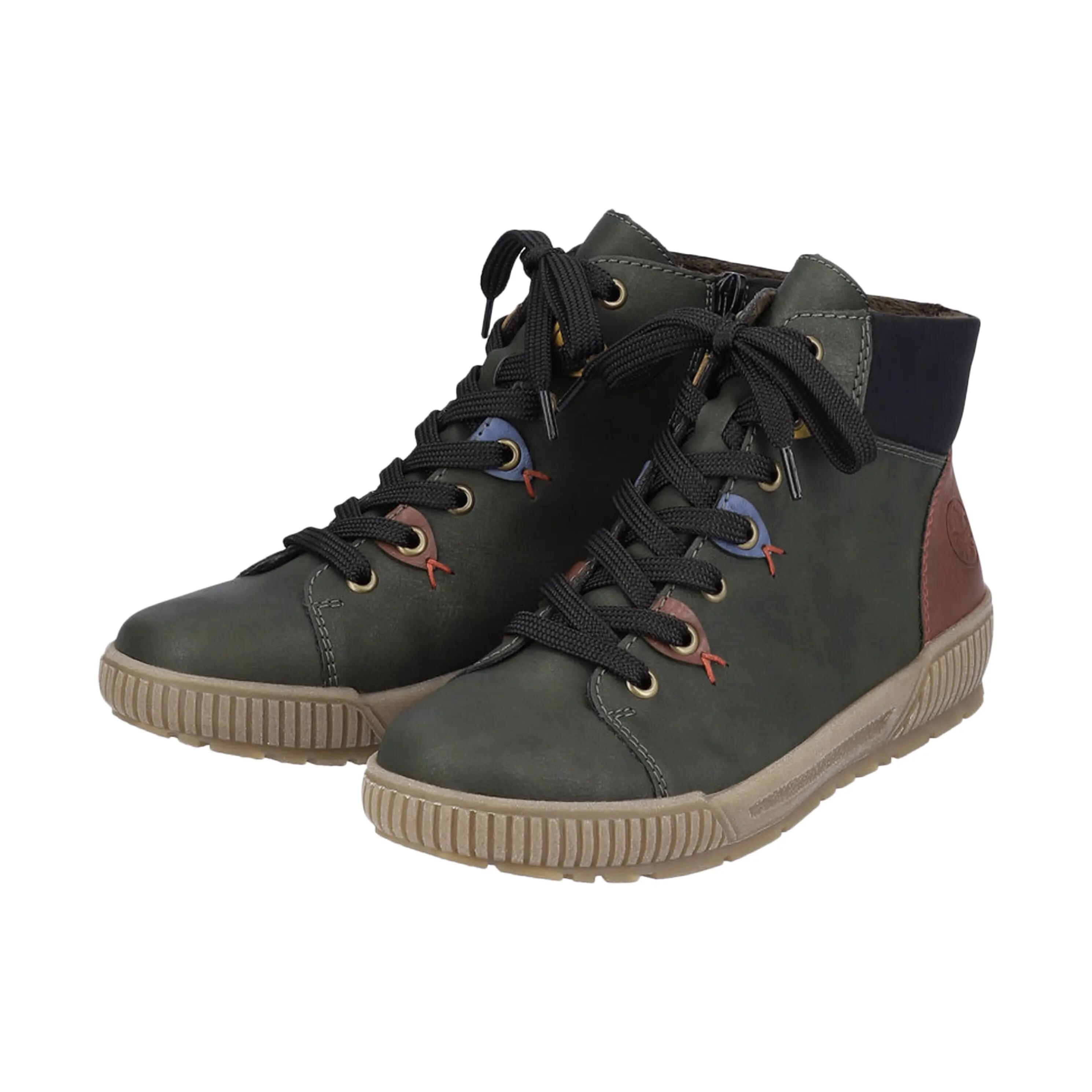 Womens Leisure Boots Lace Up N0711-54 3/5