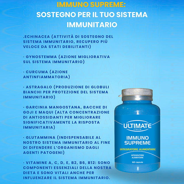 Integratore alimentare - IMMUNO SUPREME - 60 cps 6/7