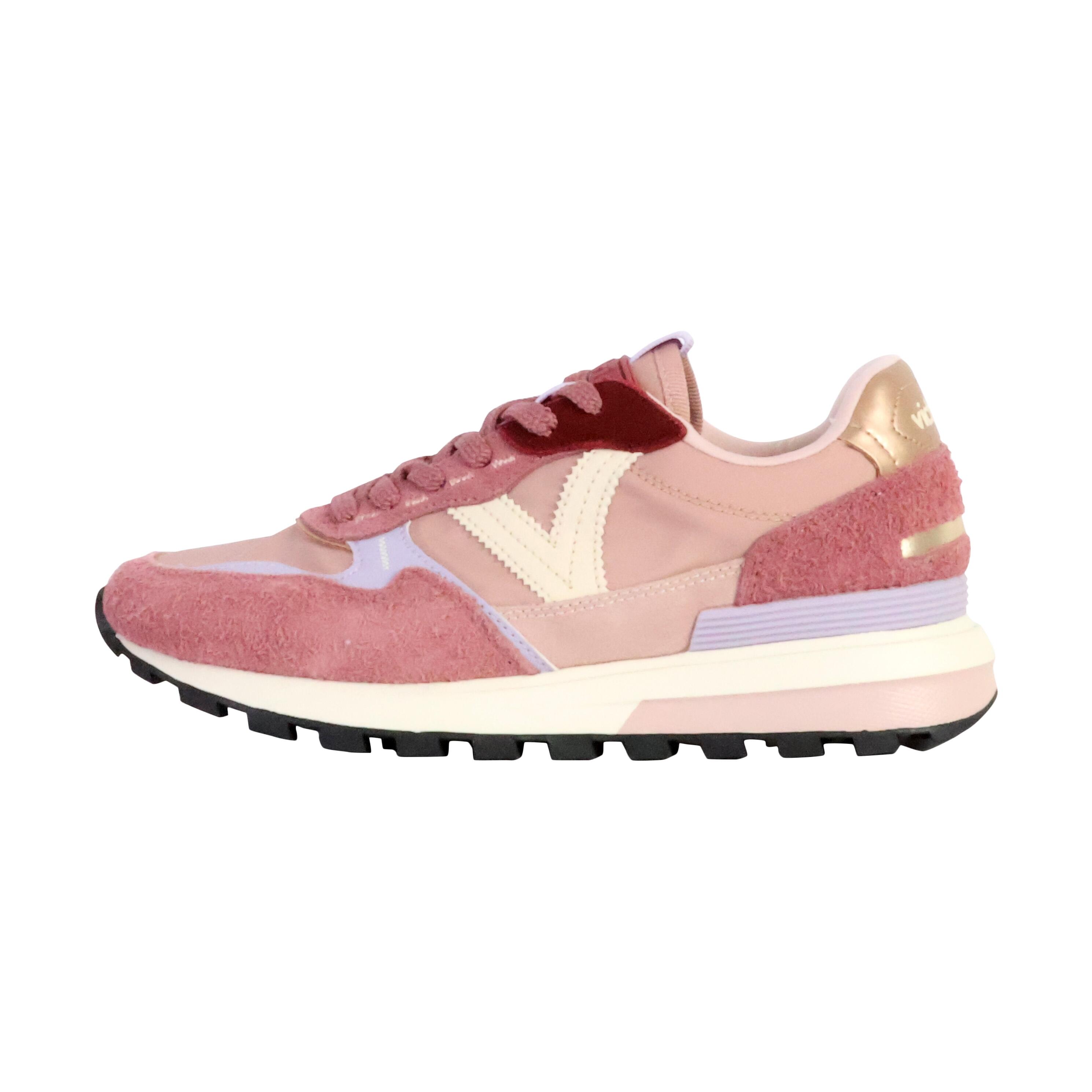 Victoria - Sneakers Deportivas Mujer Victoria Luna Nylon & Seraje Rose - Baskets - Rose|rouge - 39 - Decathlon