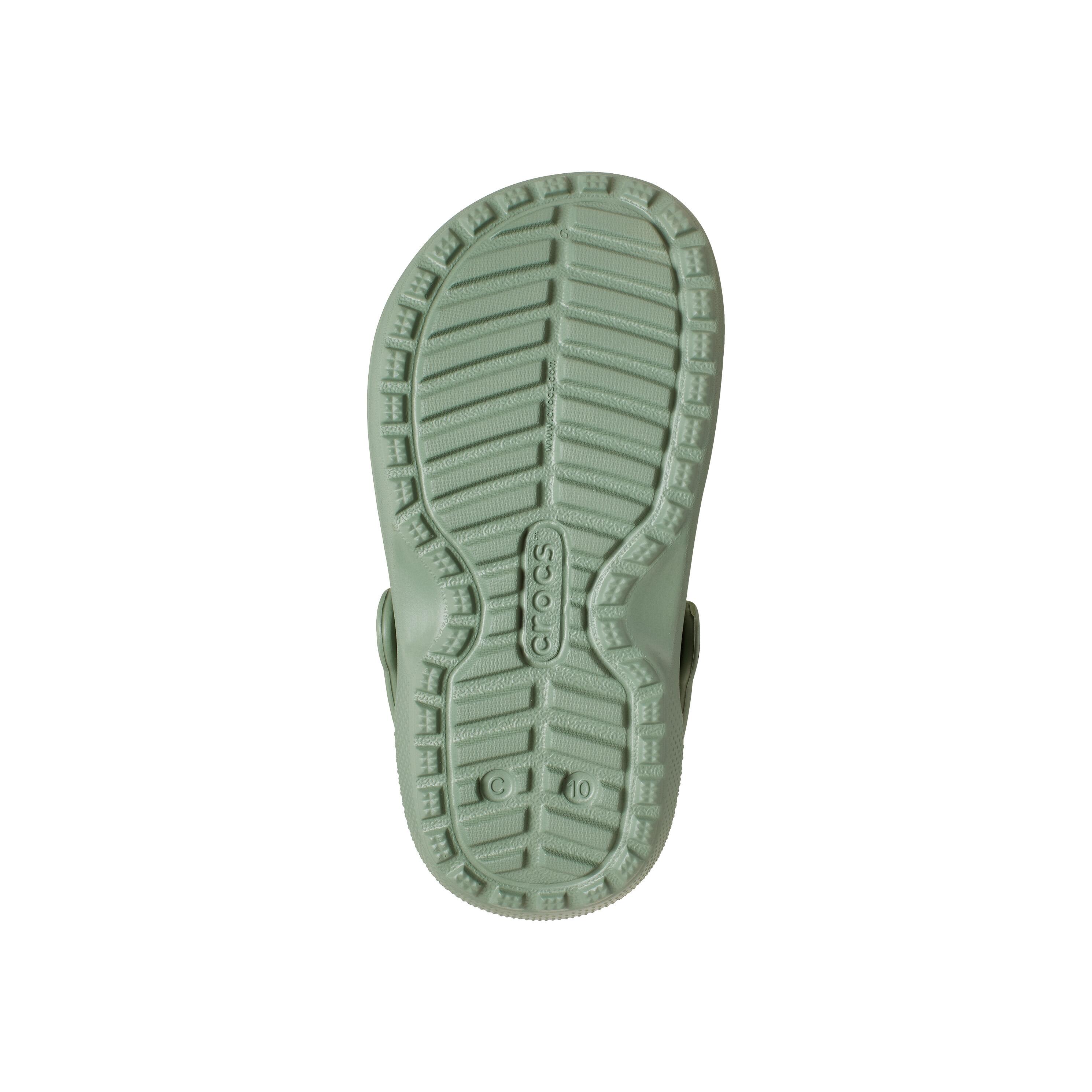 Crocs Classic Lined Thermoplastic Unisex Kids's Moss Clogs 5/6