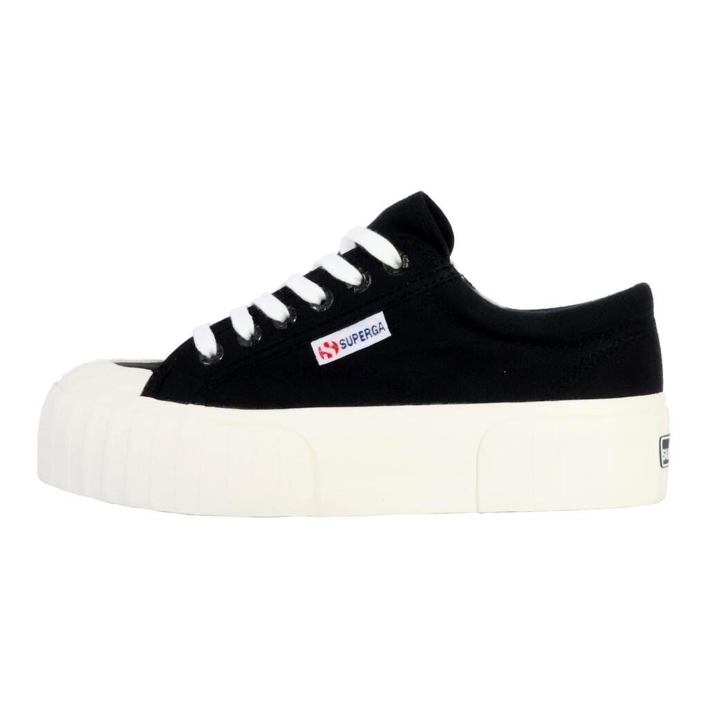Superga 2631 Stripe Platform Women's Black Trainers