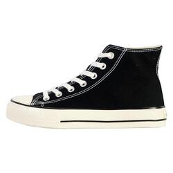 Baskets montantes en toile brillante femme Victoria Tribu