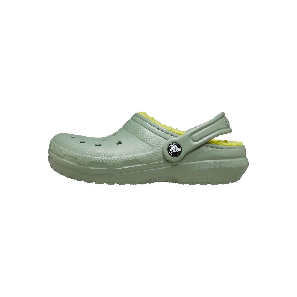 Crocs Classic Lined Thermoplastic Unisex Kids's Moss Clogs