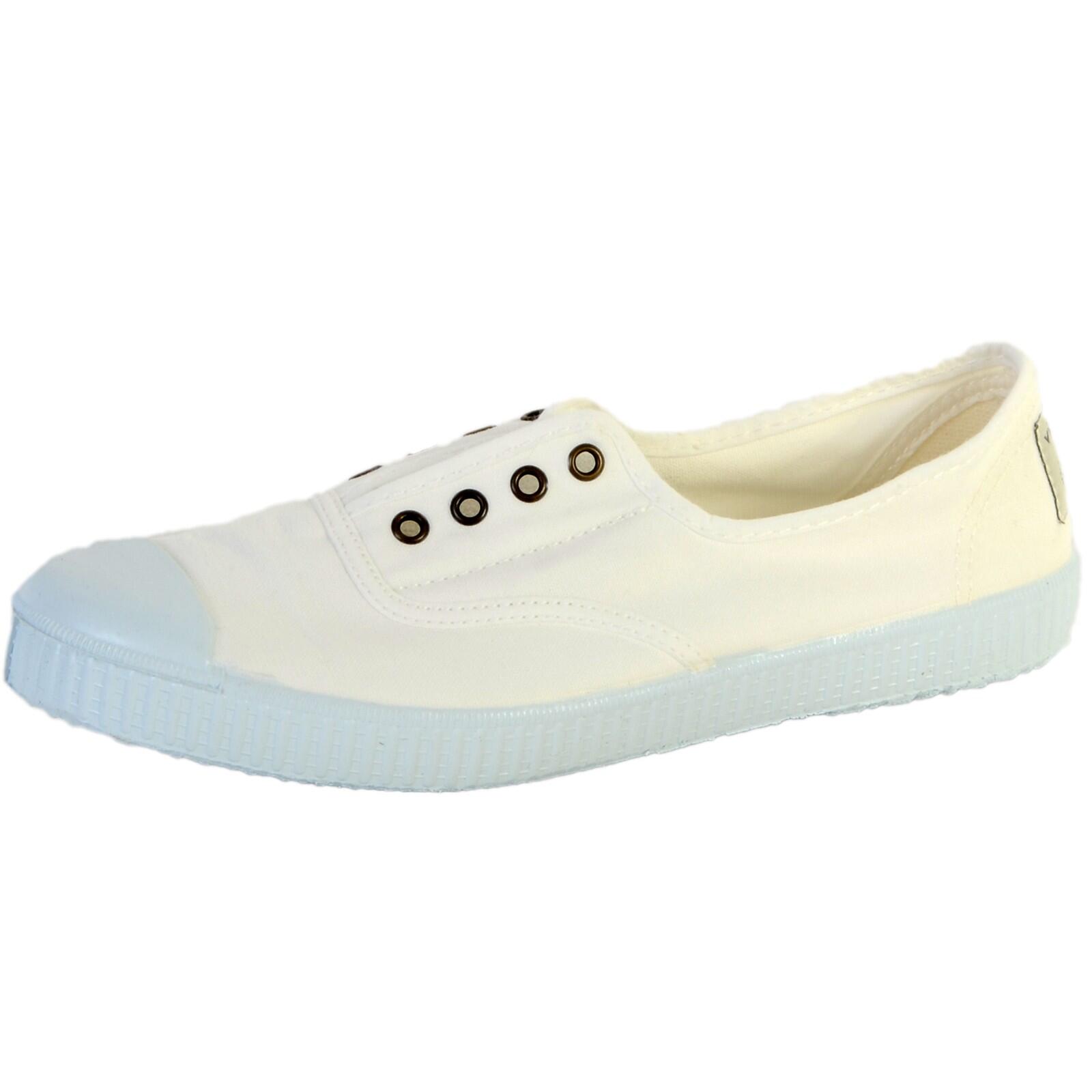 Victoria - Baskets Femme Sans Lacets Victoria 1915 Anglaise Toile Lavée - Chaussures De Sport - Blanc - 37 - Decathlon
