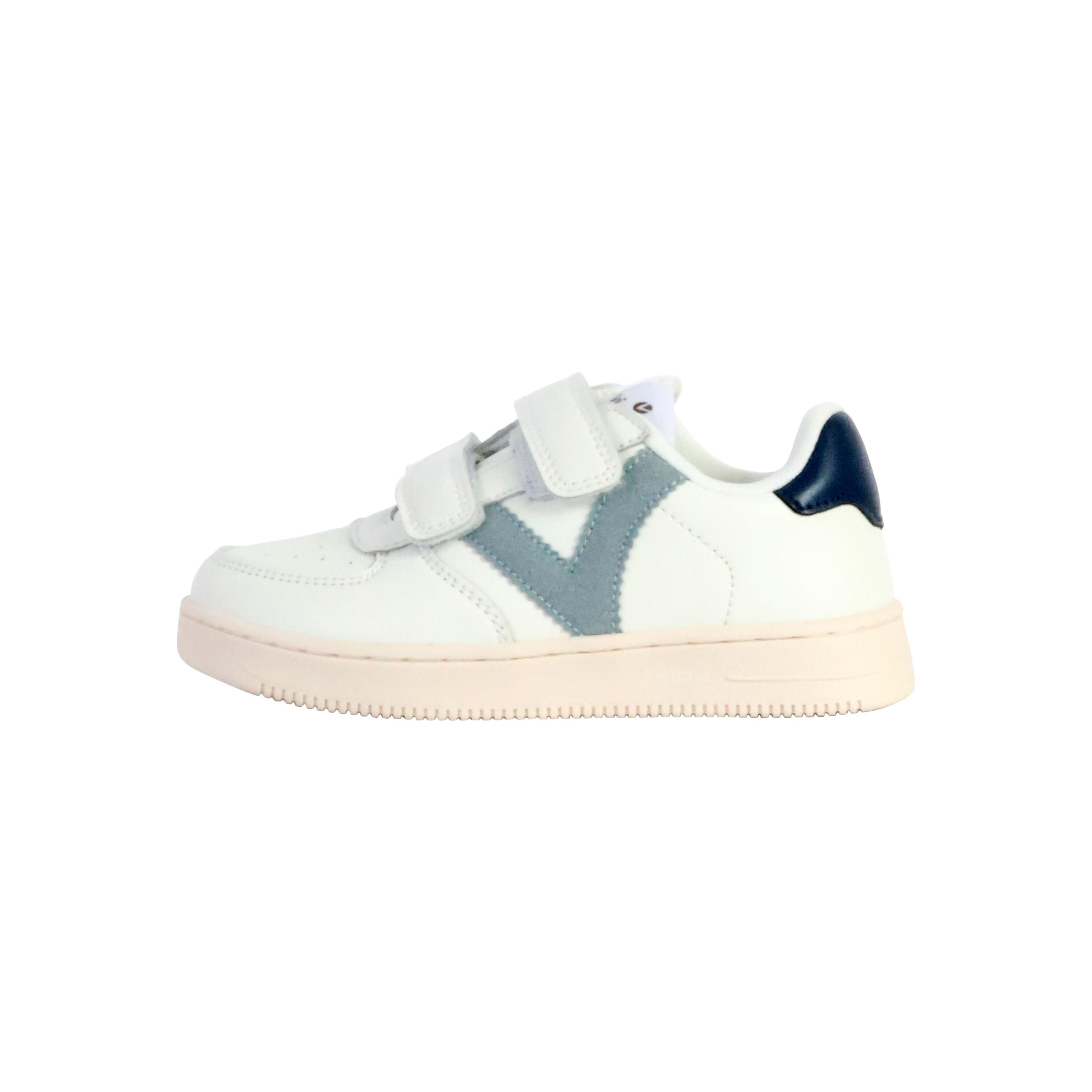 Chaussures Deportivas Niños Victoria  TIEMPO TIRAS EFECTO PIEL Blanc 1/5