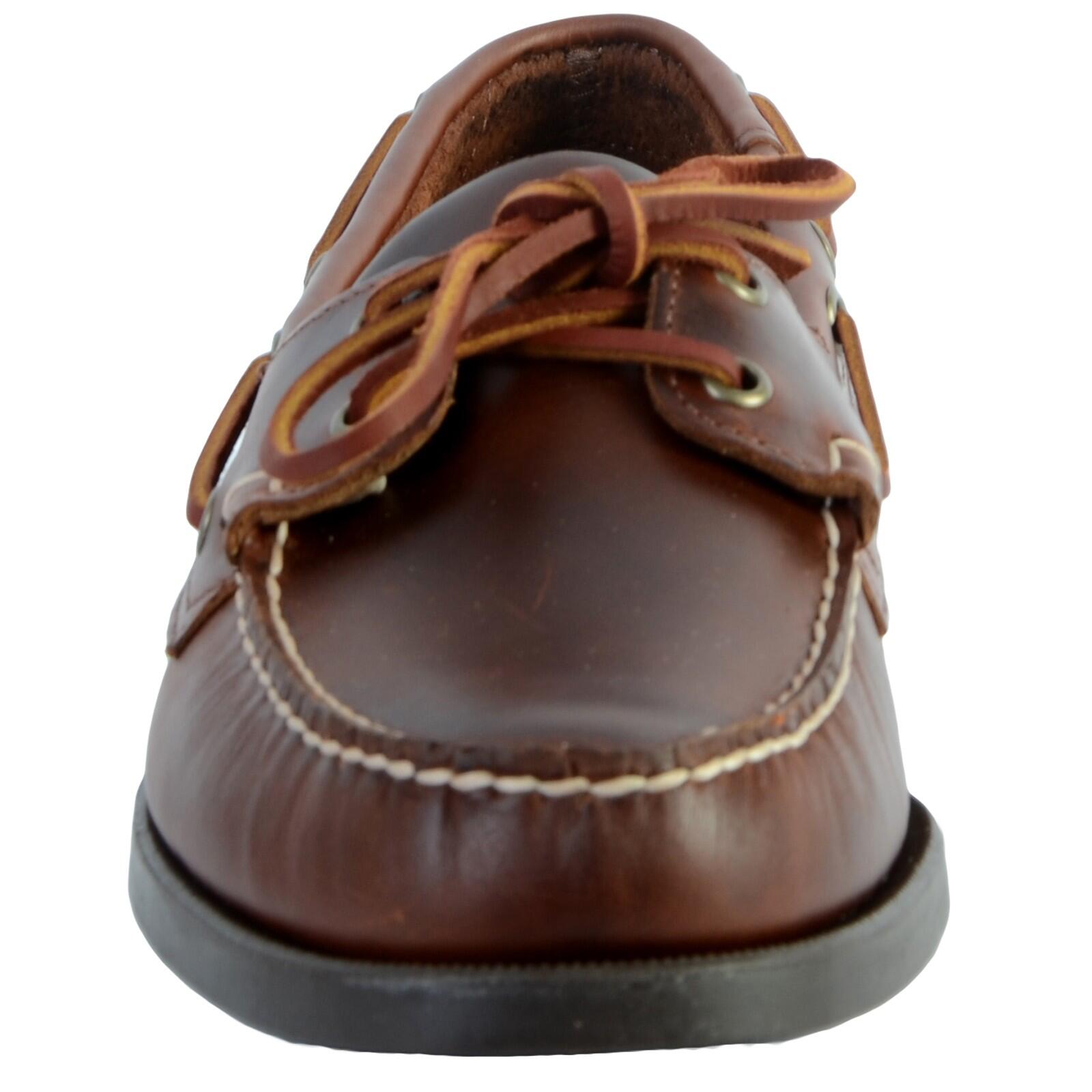 Chaussure bateau Docksides Hommes - Couleur brun 4/4