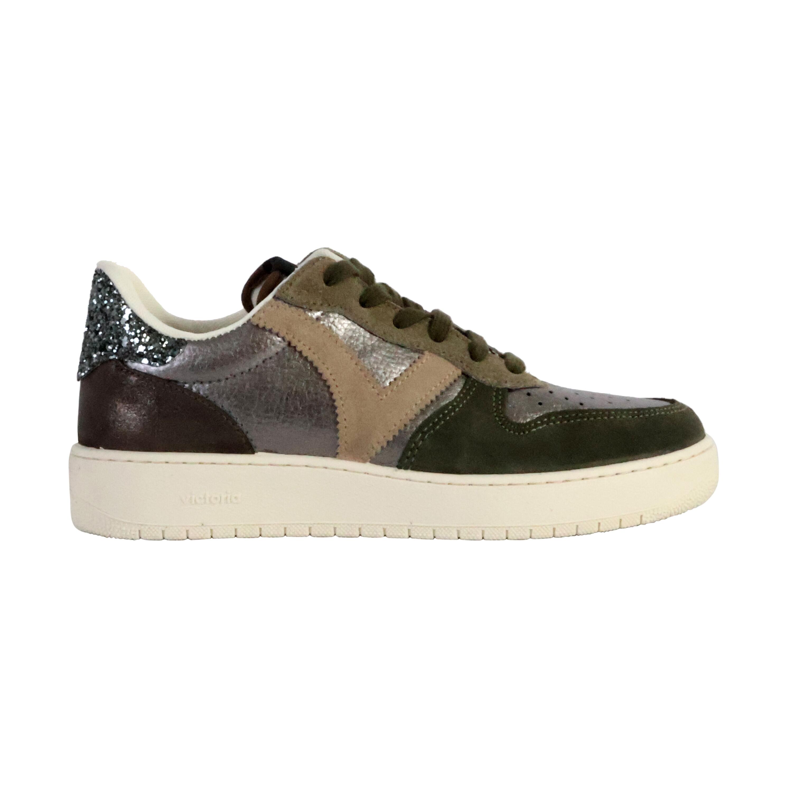 Damen-Sneakers aus Metallic- und Wildleder Victoria Madrid 2/5