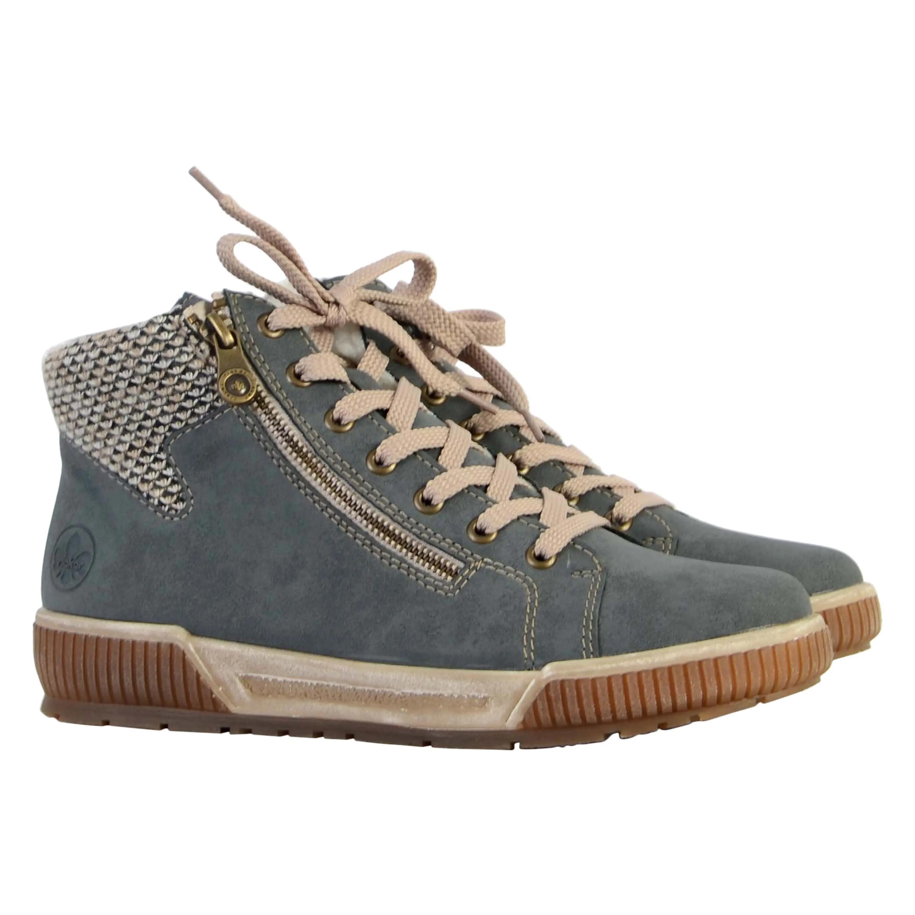 N0709-14 Womens Lace Up Boots 3/5