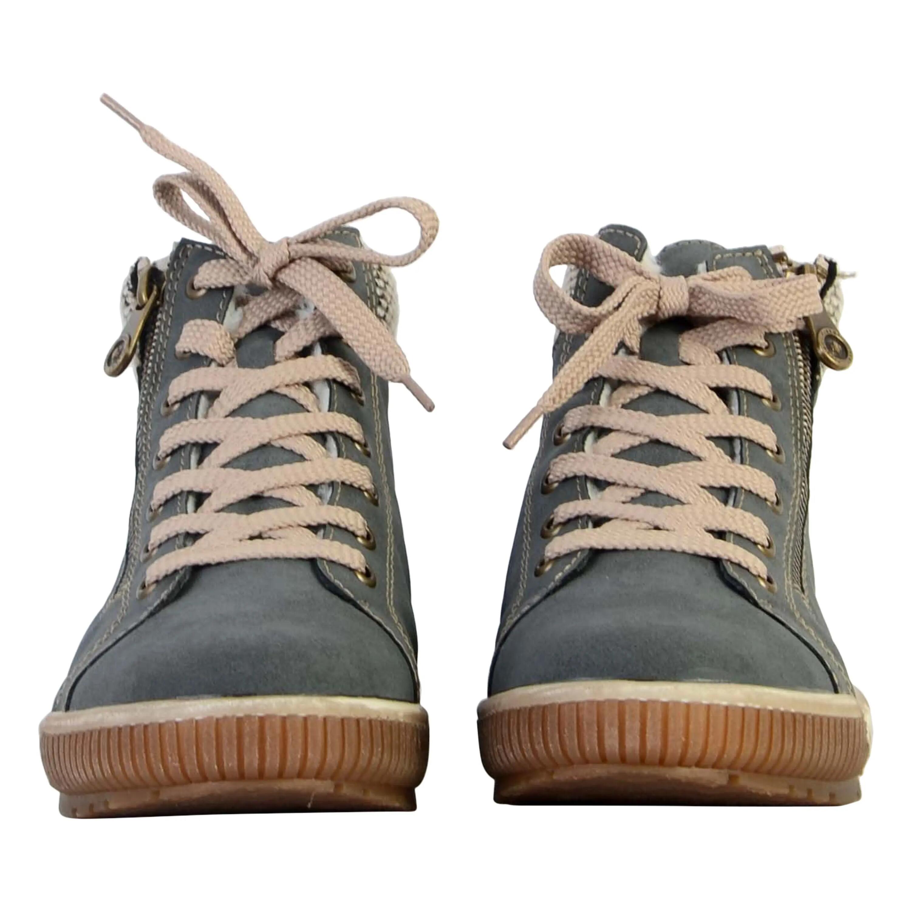 N0709-14 Womens Lace Up Boots 5/5