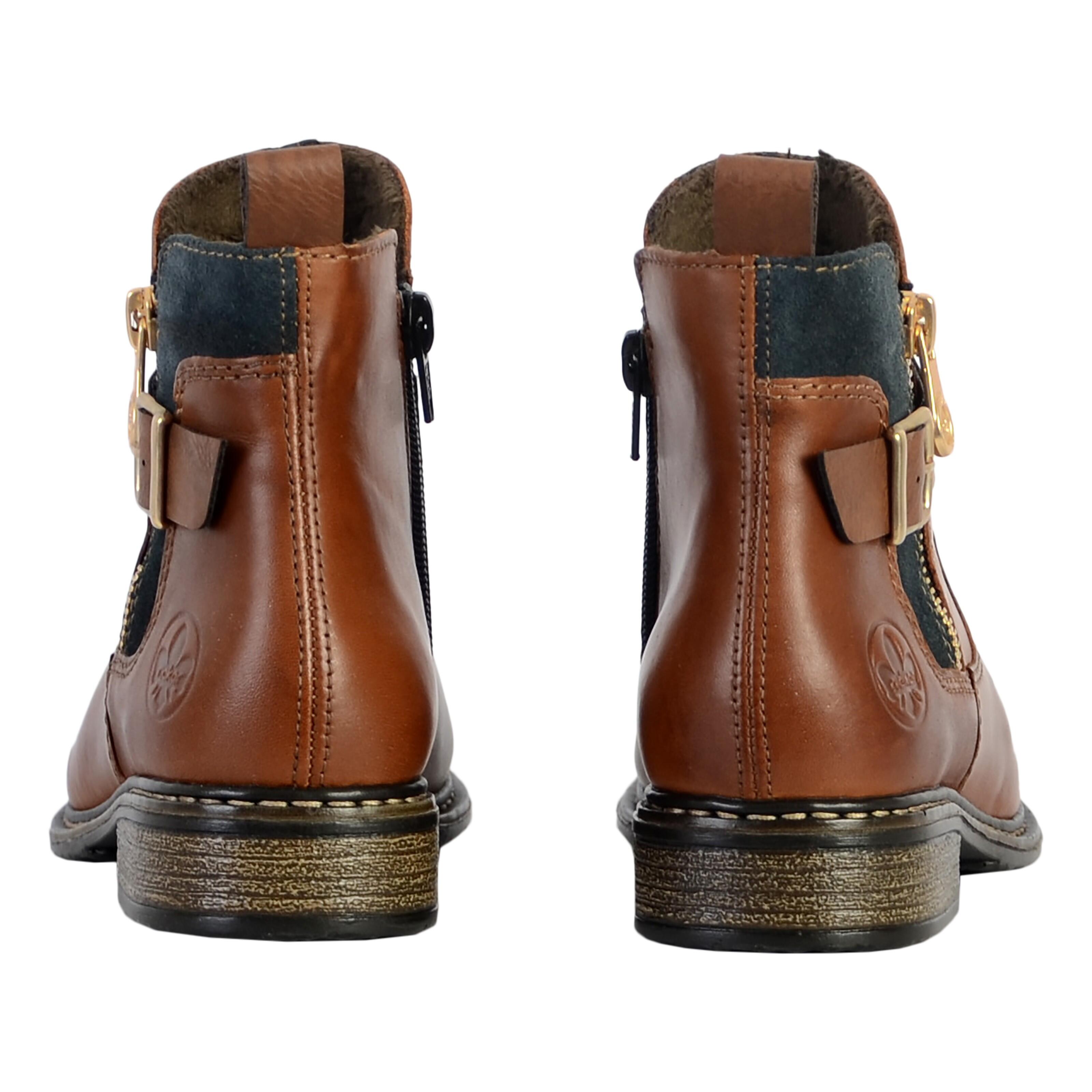 Womens Leather Boots Leisure Ankle Zip Z4959-22 | Decathlon
