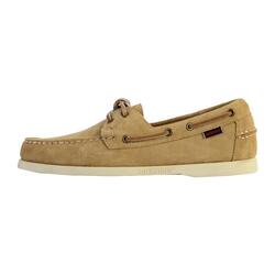 Docksides Portland chaussures bateau homme beige camel