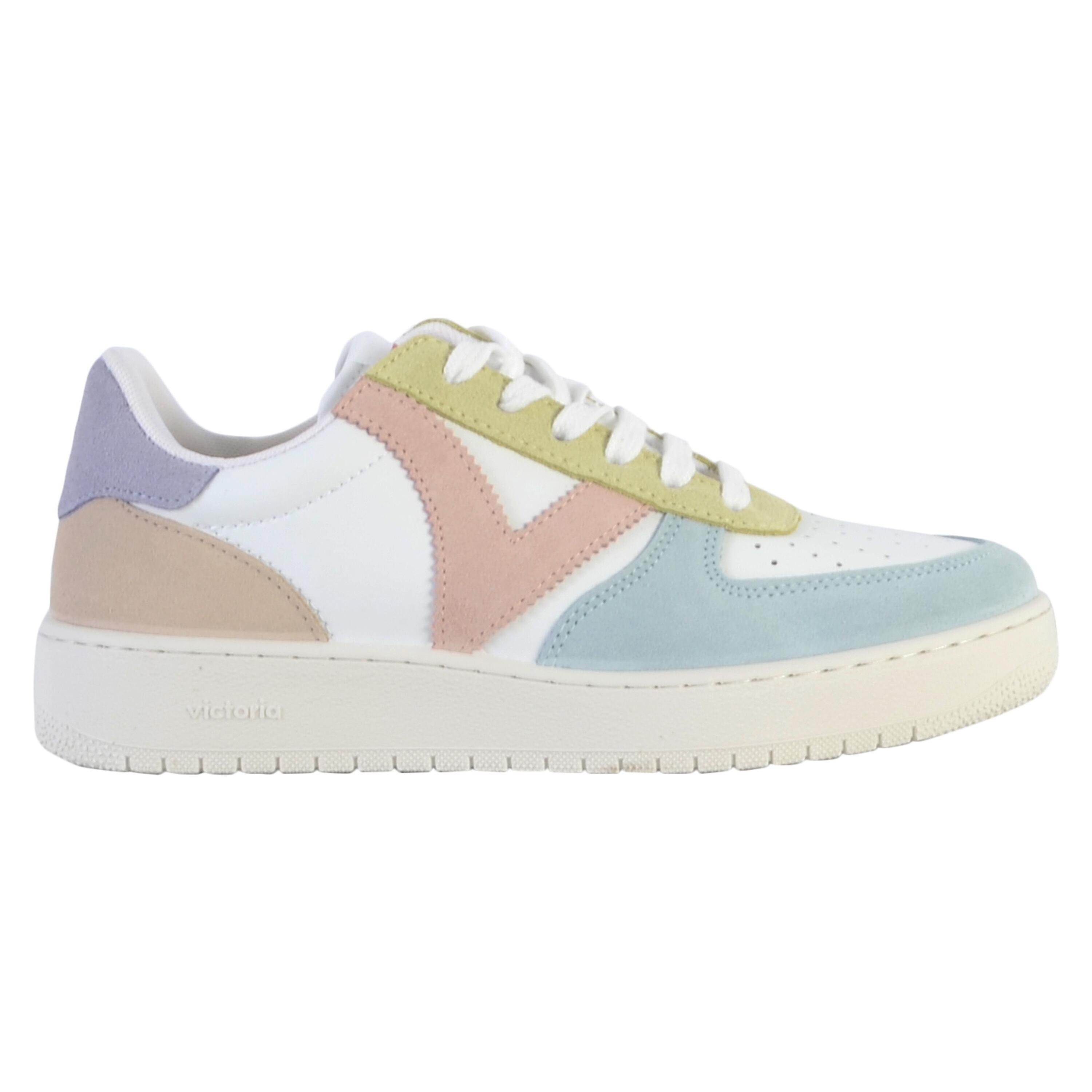Baskets basses multicolores à lacets pour femme 1258214 2/6