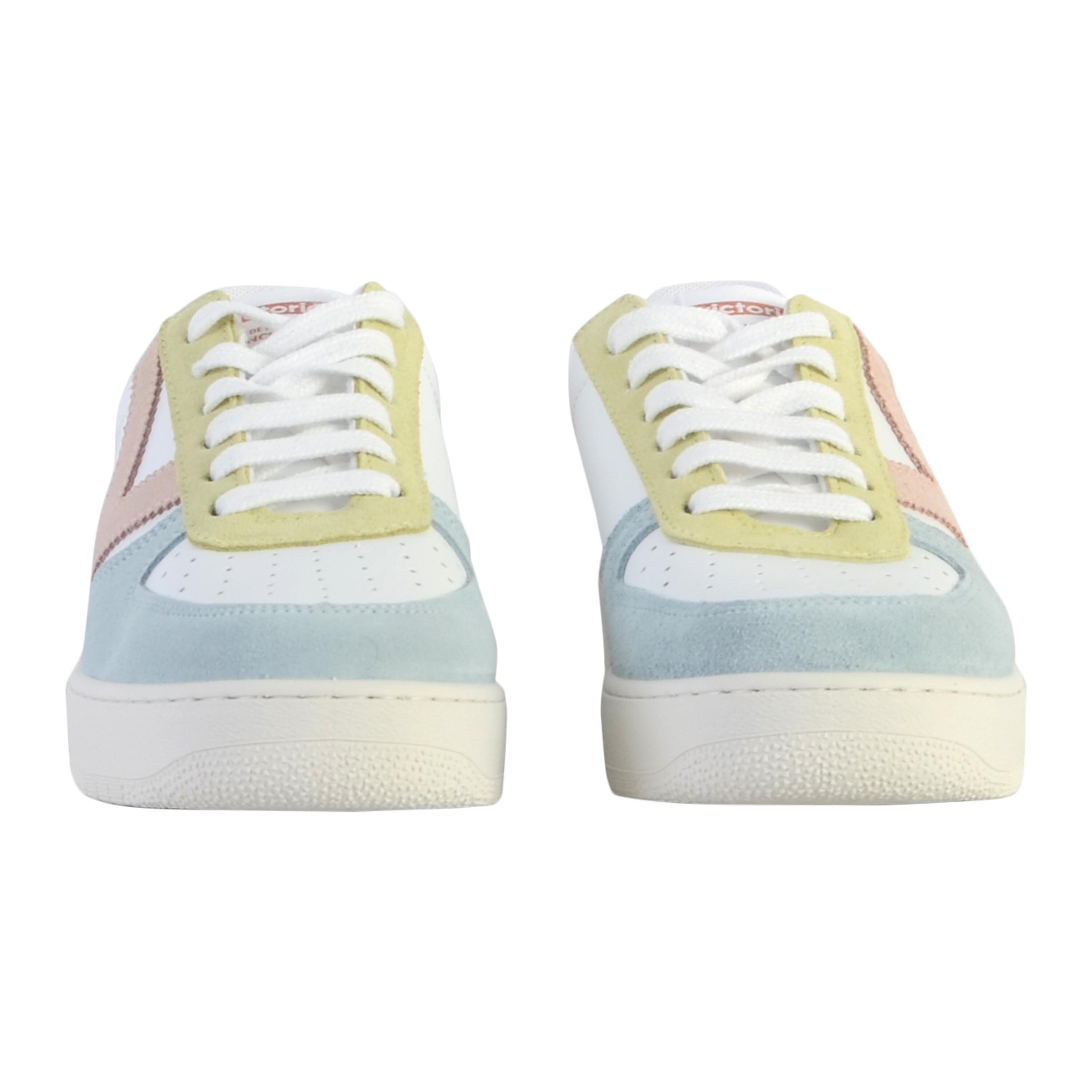 Baskets basses multicolores à lacets pour femme 1258214 5/6