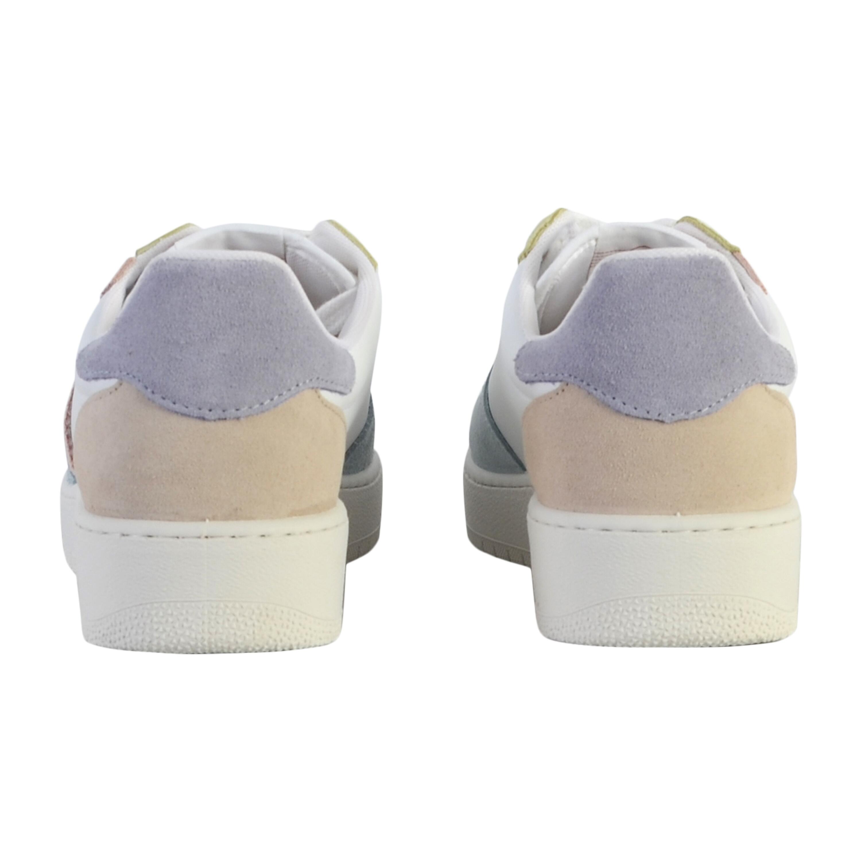 Baskets basses multicolores à lacets pour femme 1258214 4/6