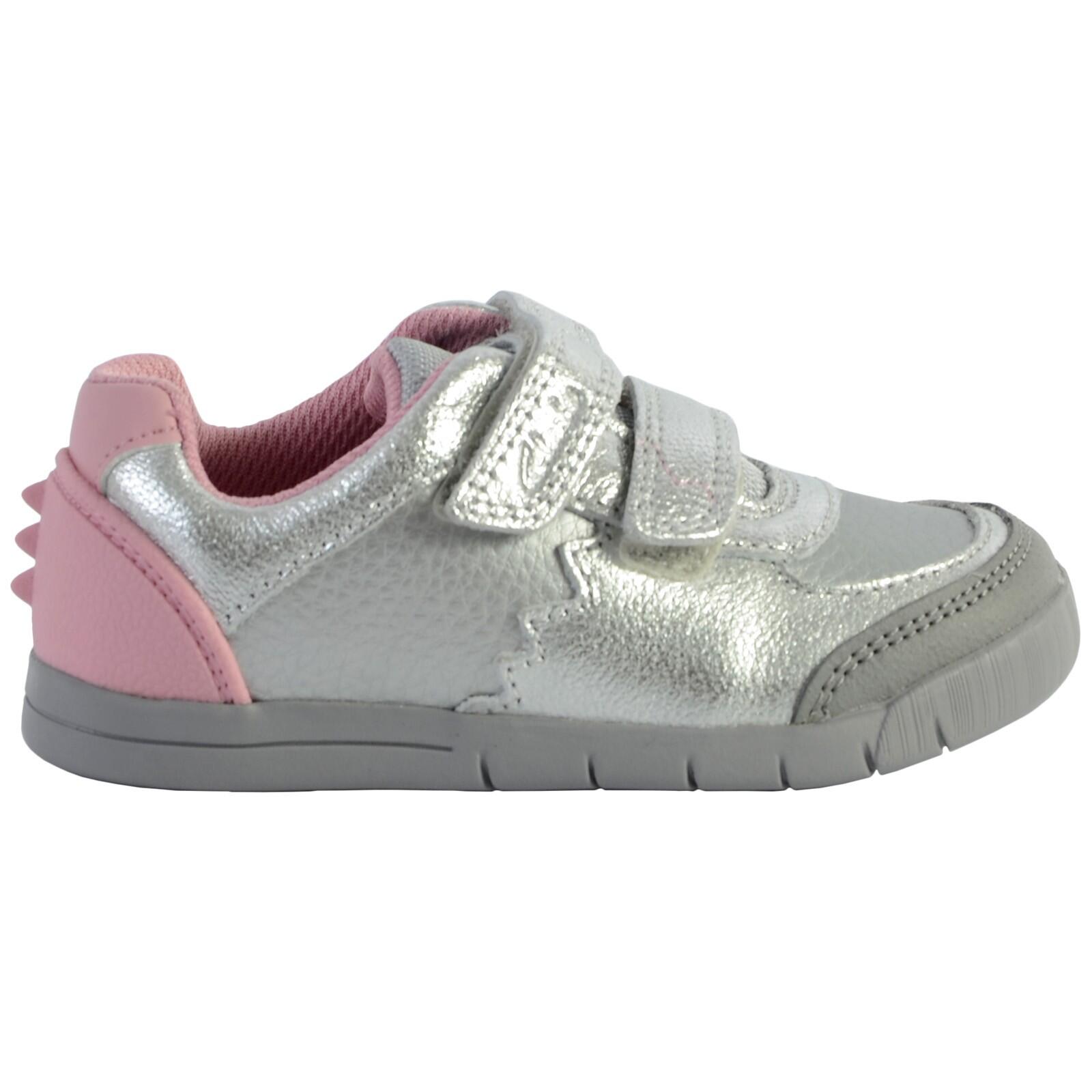 Zapatillas niña Clarks Rex Quest T Plata 2/5