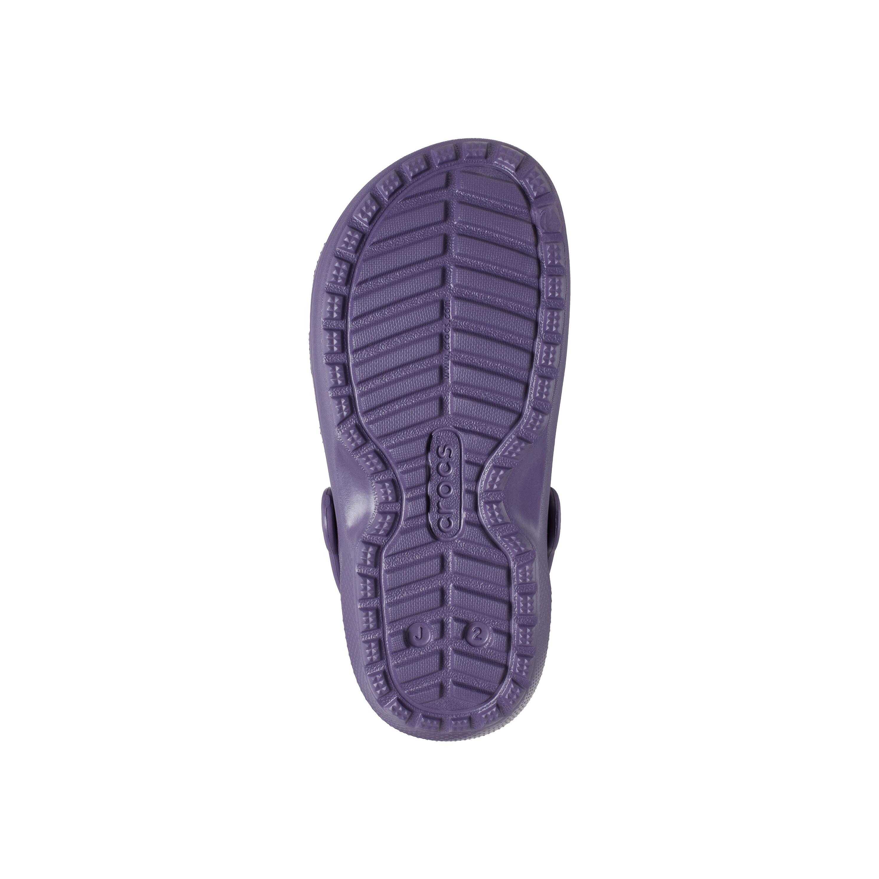 Crocs Classic Lined Thermoplastic Unisex Kids's Nightshade Clogs 5/6