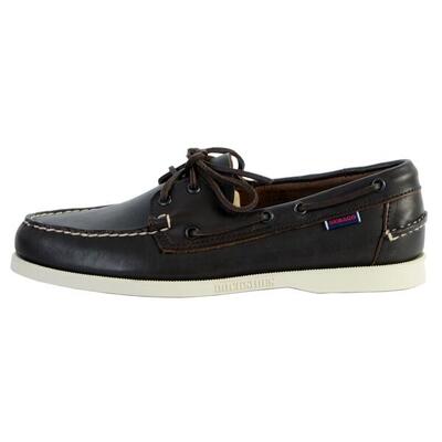 Scarpa da barca da uomo DOCKSIDES Portland in pelle Marrone scuro