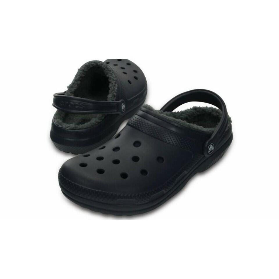 Crocs classic fuzz lined clog 3/7