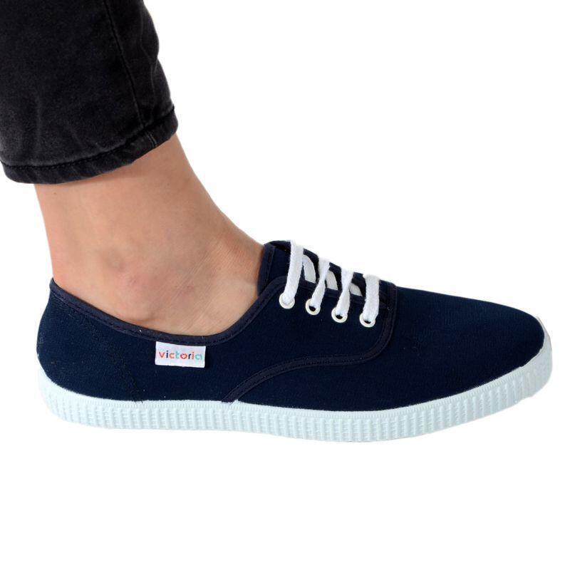 Zapatillas Deportivas Mujer VICTORIA INGLESA LONA Azul 3/6