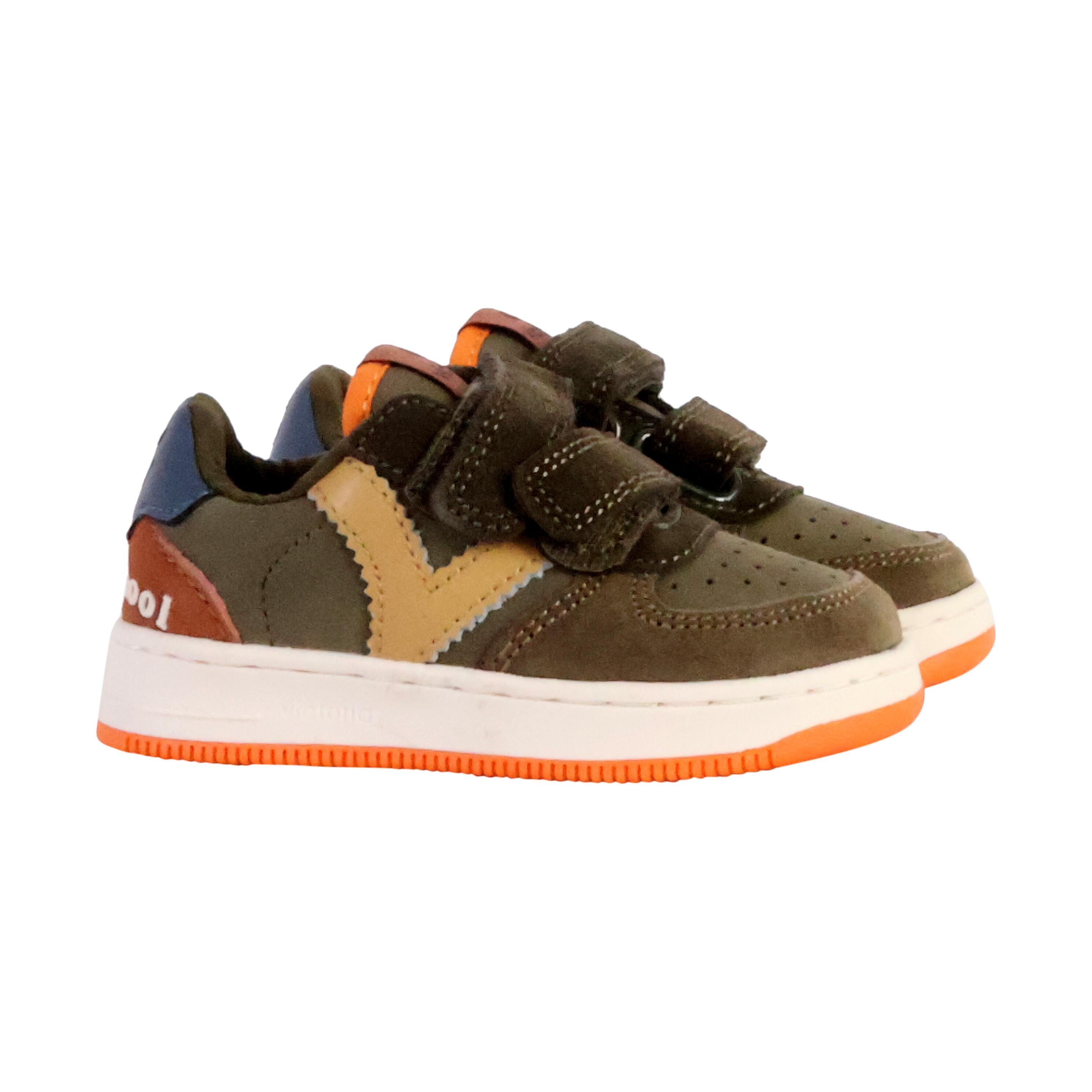 Sneakers mit Klettverschluss in Lederoptik und Spaltleder, Baby Victoria Tiempo 3/5