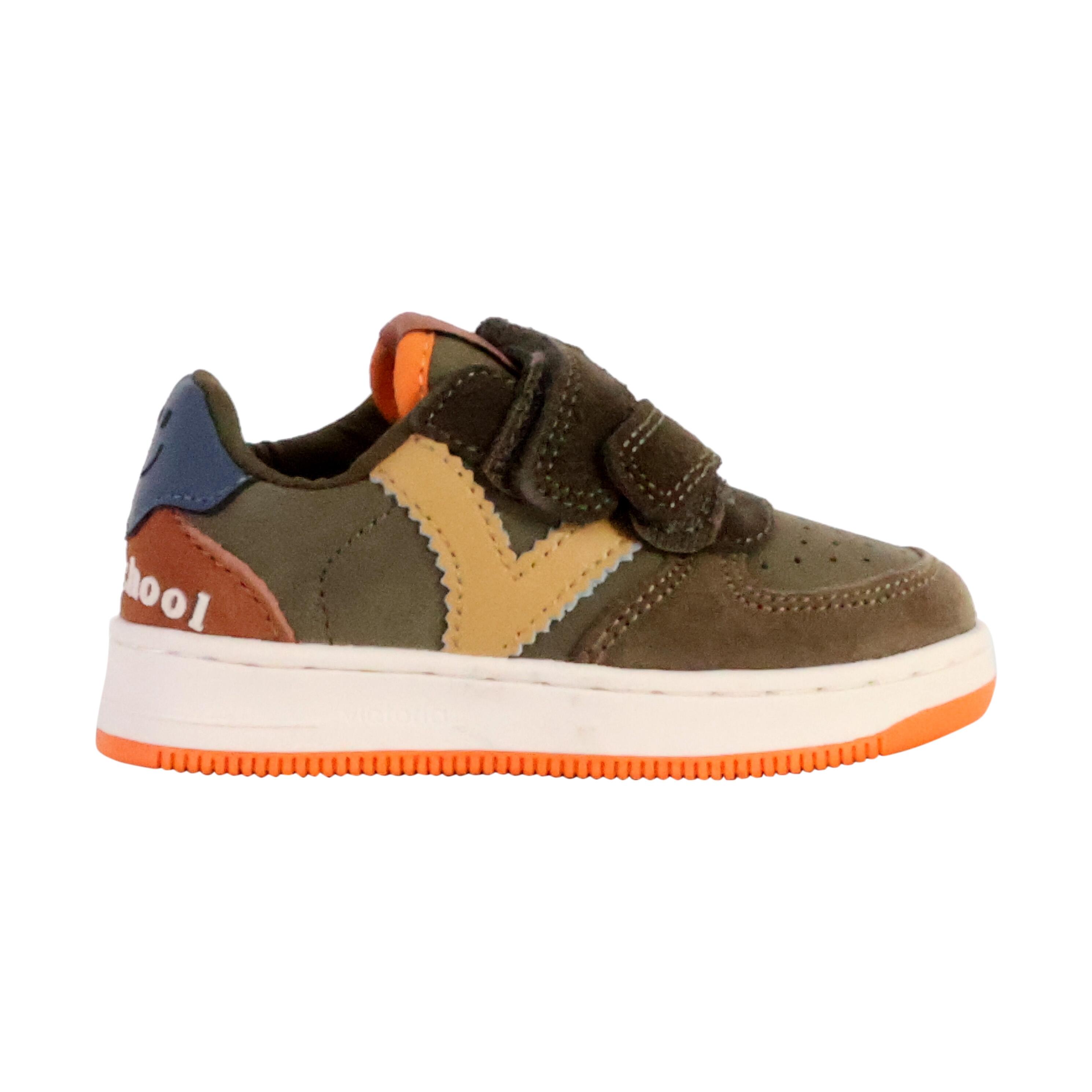 Sneakers mit Klettverschluss in Lederoptik und Spaltleder, Baby Victoria Tiempo 2/5
